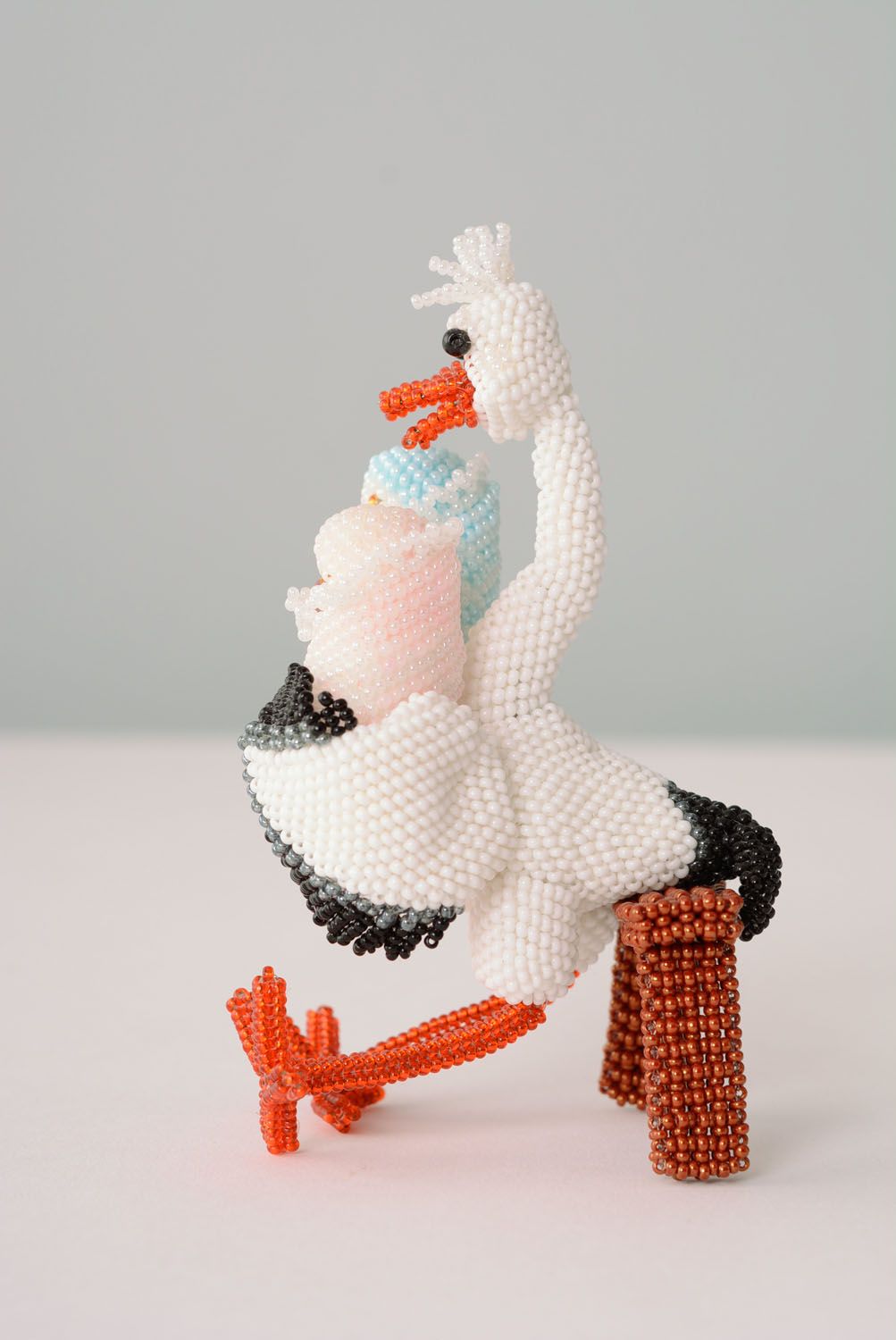 Beaded figurine Stork  photo 3