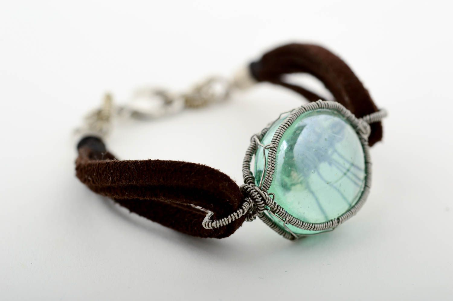 Stylish handmade glass bracelet wrist bracelet designs handmade jewellery photo 4