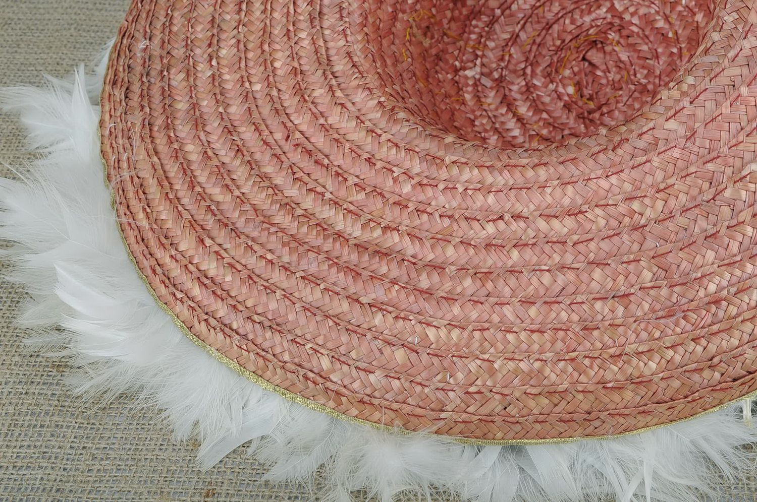 Women's hat with feathers photo 3