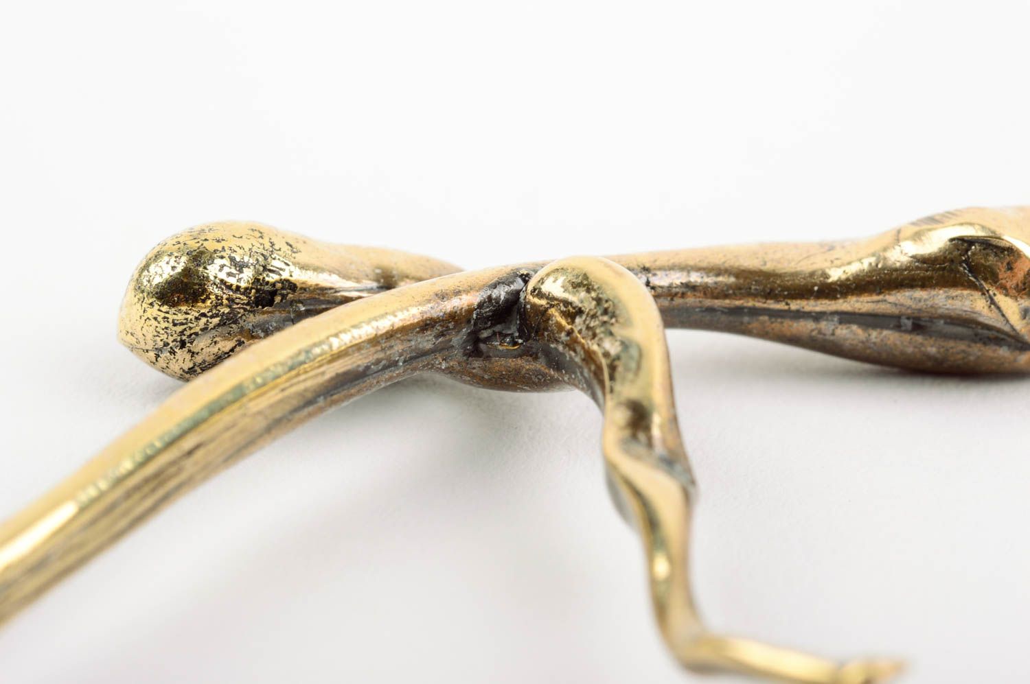 Unusual handmade brass neck pendant designer jewelry fashionable accessories photo 5