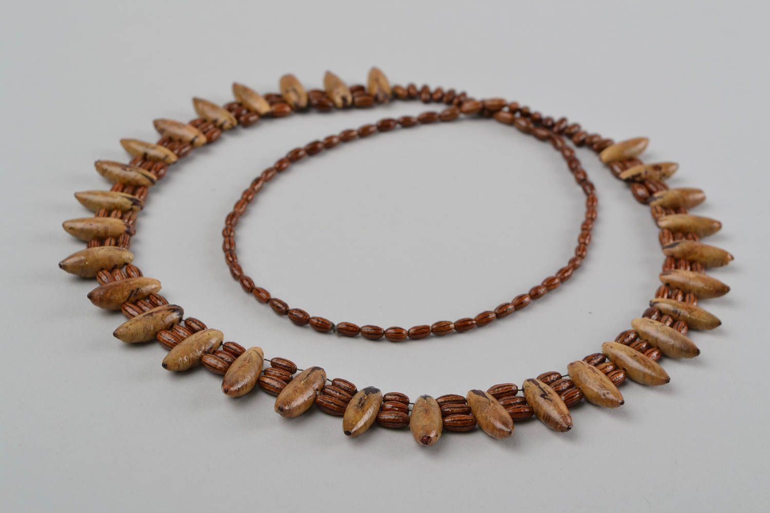 Unusual handmade designer necklace botanical jewelry fashion accessories photo 5