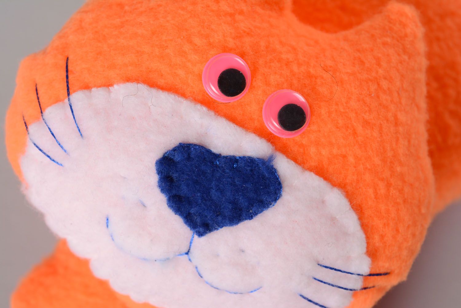 Мягкая игрушка на дверную ручку Оранжевый кот фото 3