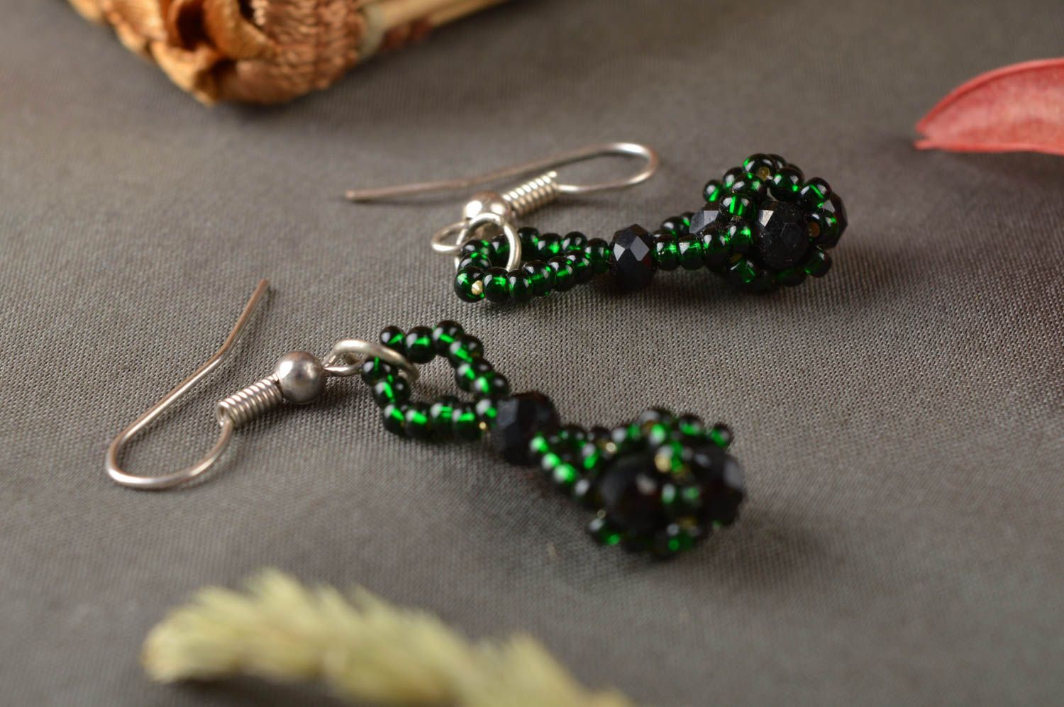 Cute handmade beaded earrings beautiful jewellery gifts for he fashion tips photo 1