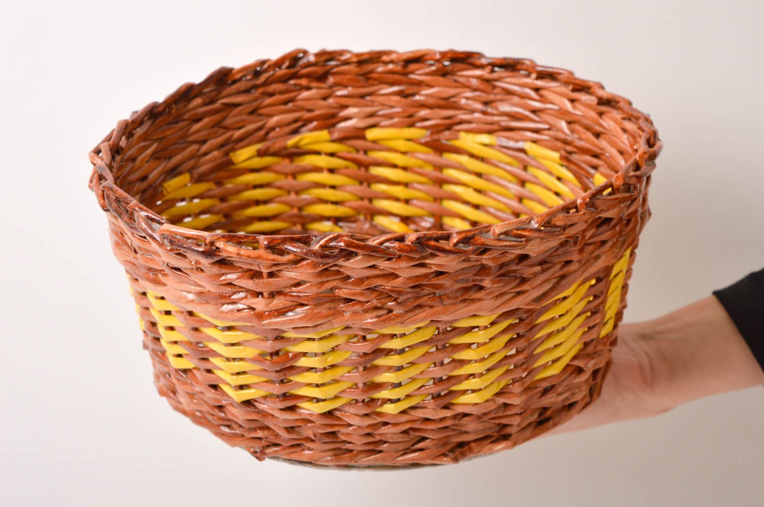 Handmade wicker basket home decor elegant accessories home organizer ideas photo 3