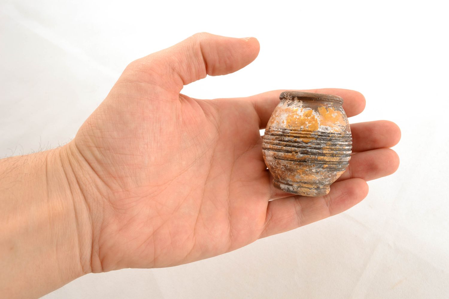 Vase miniature figurine décorative fait main photo 2