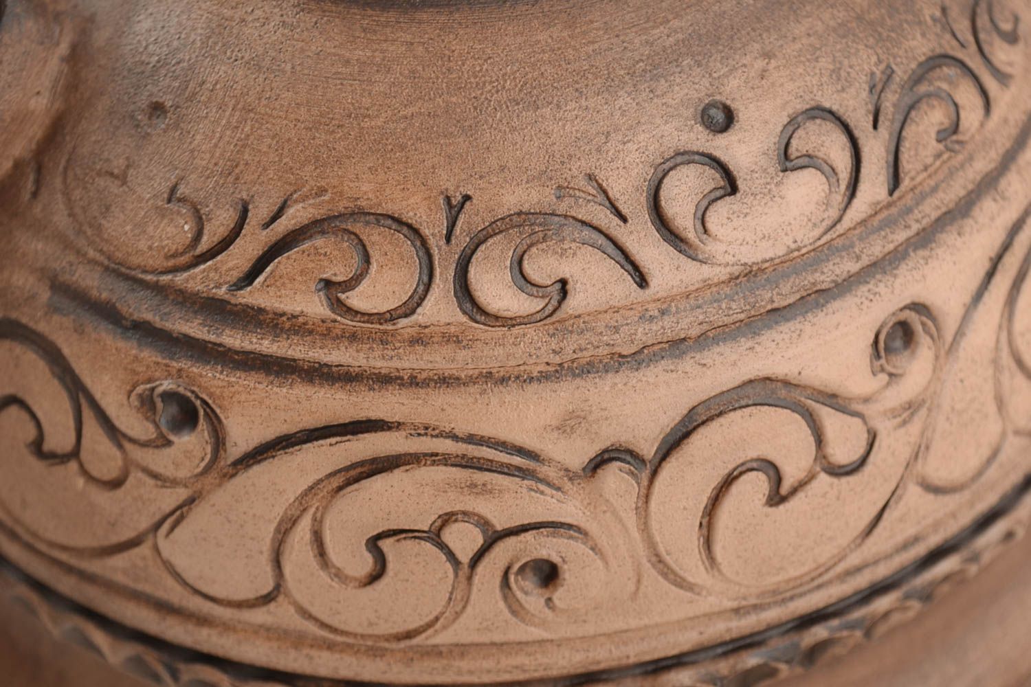 Originelle exklusive große Tasse aus Keramik mit Ornament im Ethno Stil 500 ml  foto 5