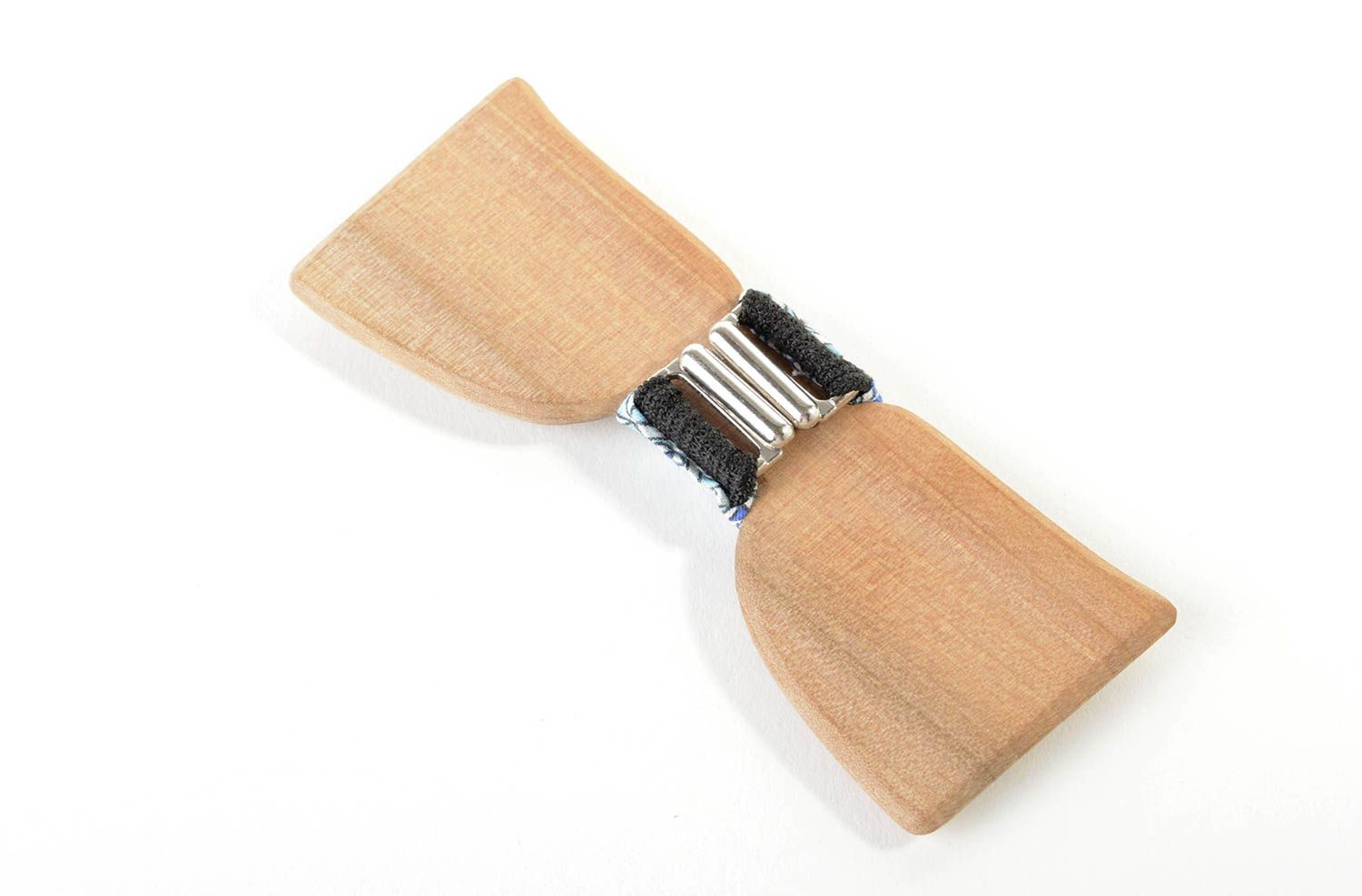Pajarita moderna hecha a mano de madera accesorio para hombre corbata de moño  foto 3