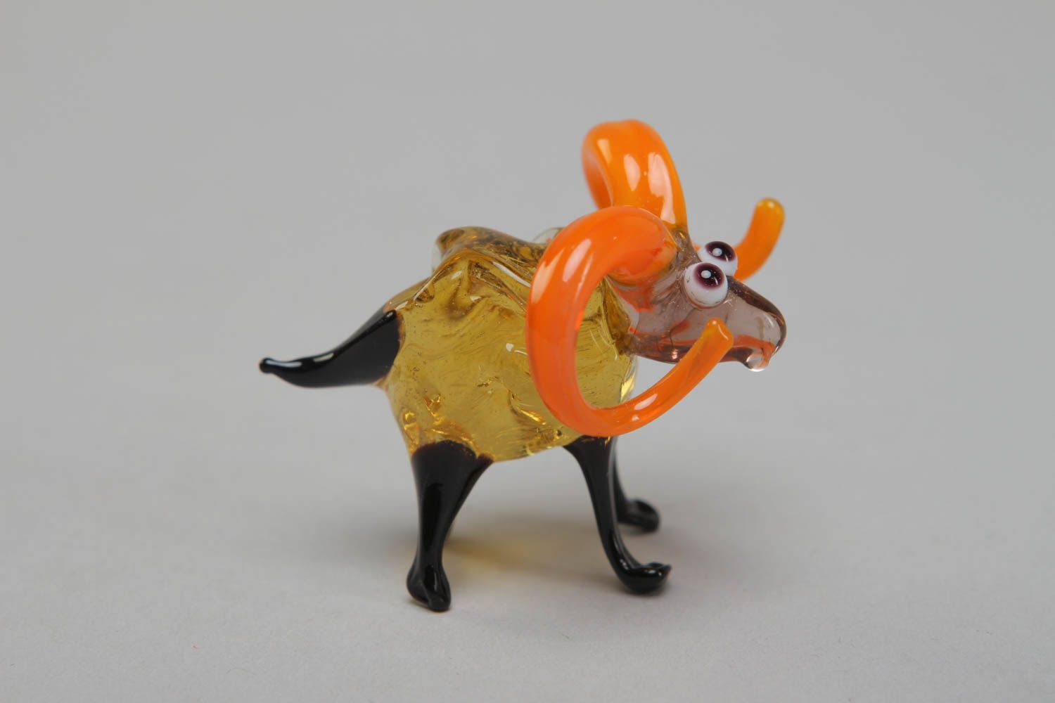 Petite figurine en verre au chalumeau décorative animal cadeau faite main photo 2