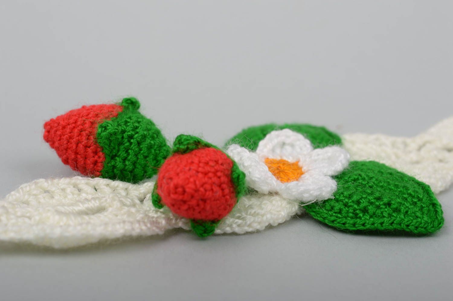 Beautiful handmade crochet headband hair band head accessories gifts for kids photo 4