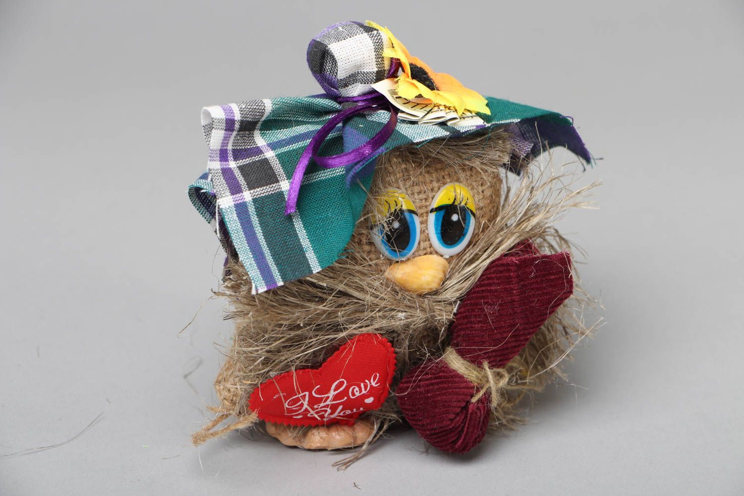 Soft toy made of jute Bogie photo 1