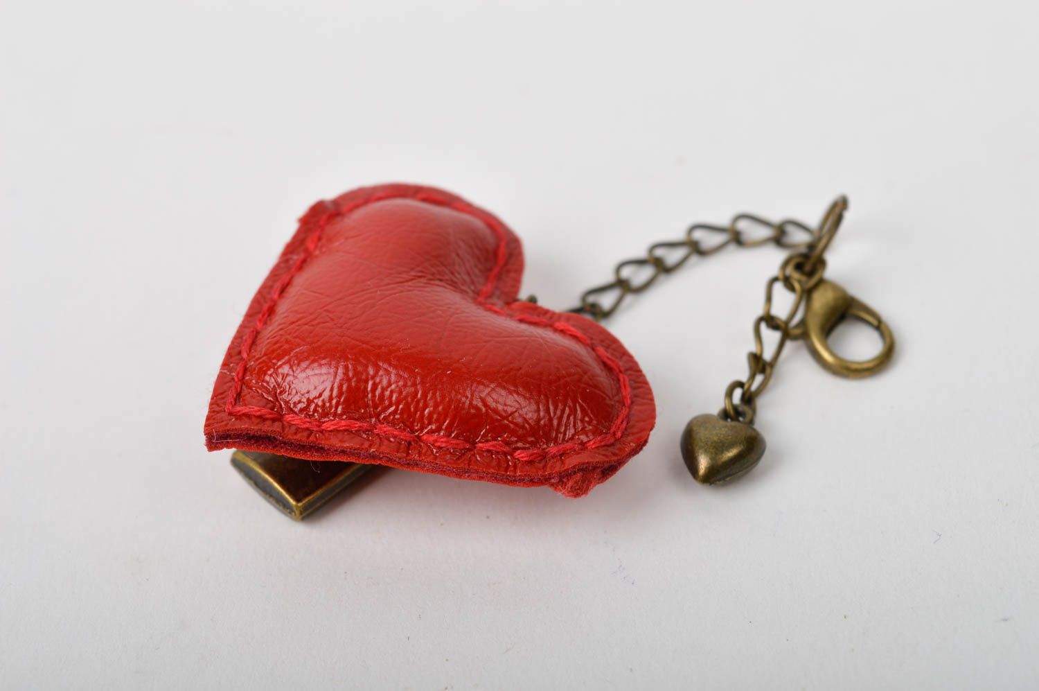Llavero artesanal con forma de corazón accesorio decorativo regalo original foto 5