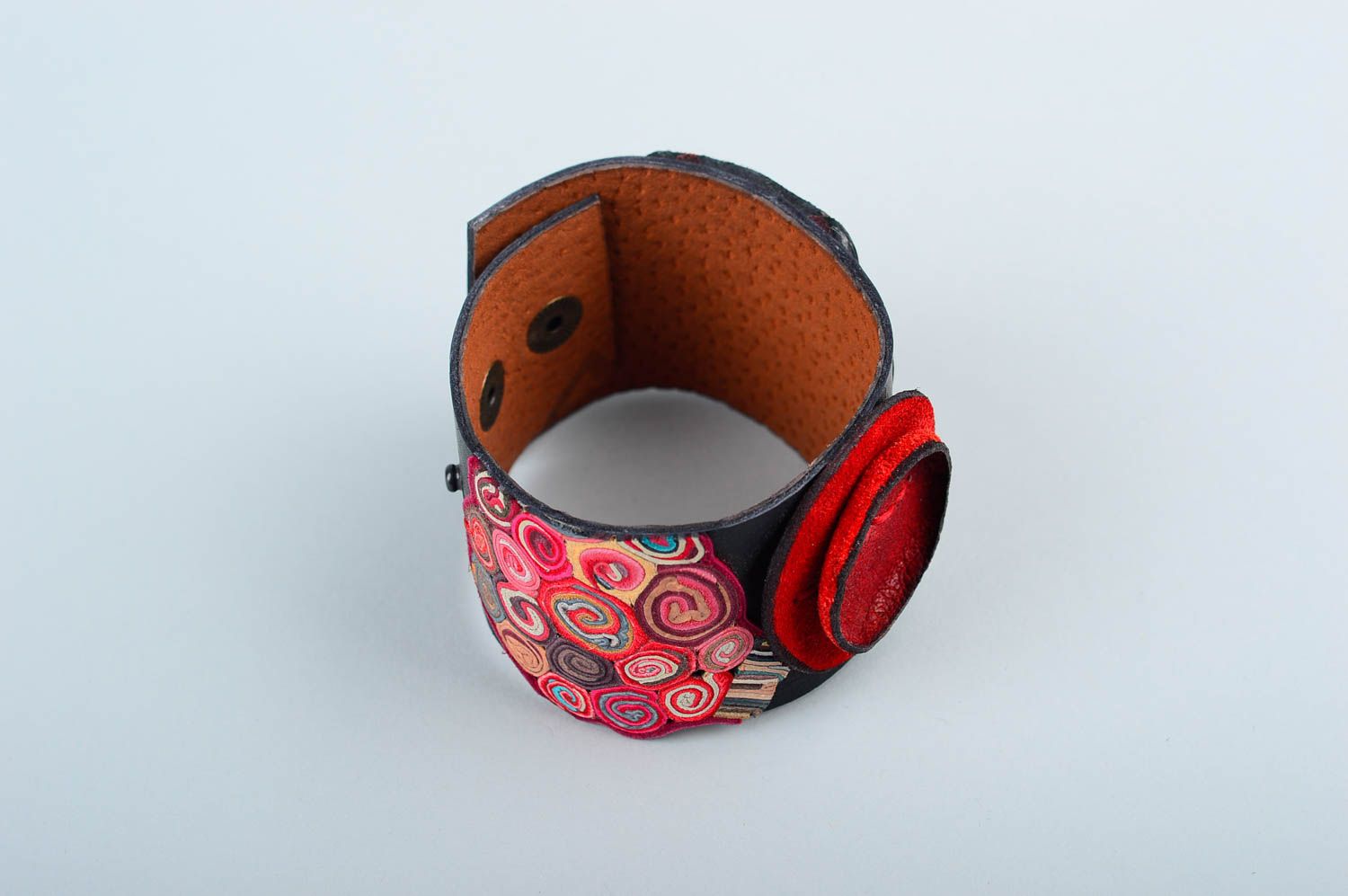 Grelles Armband Frauen handmade Schmuck für Frauen originelles Leder Armband  foto 3