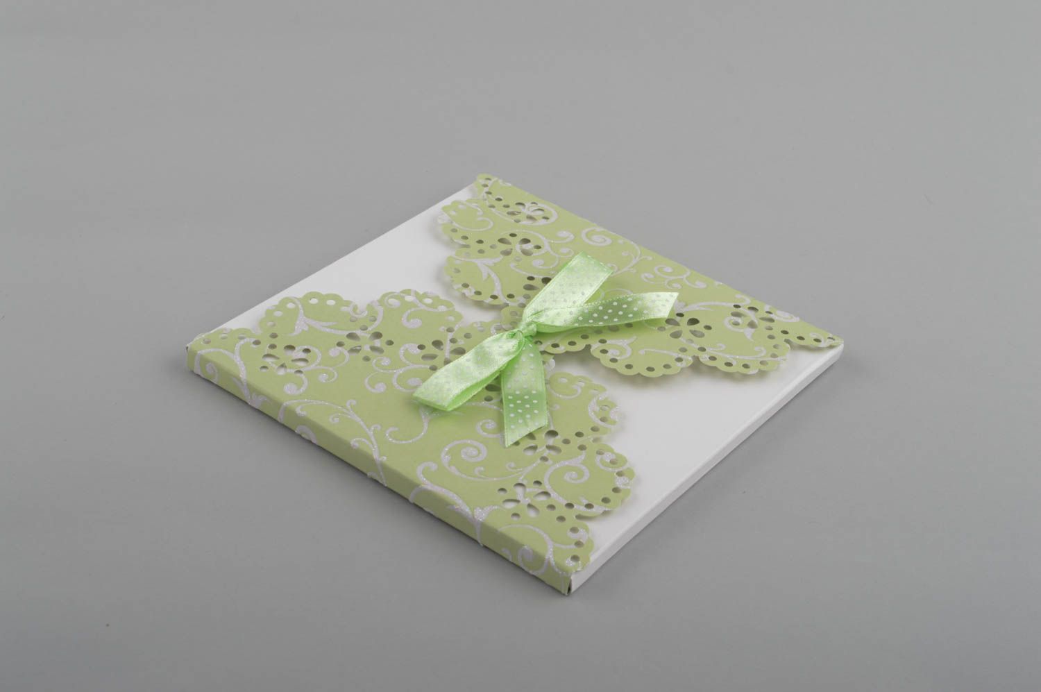Enveloppe fait main carrée Enveloppe design de mariage Idée cadeau originale photo 3