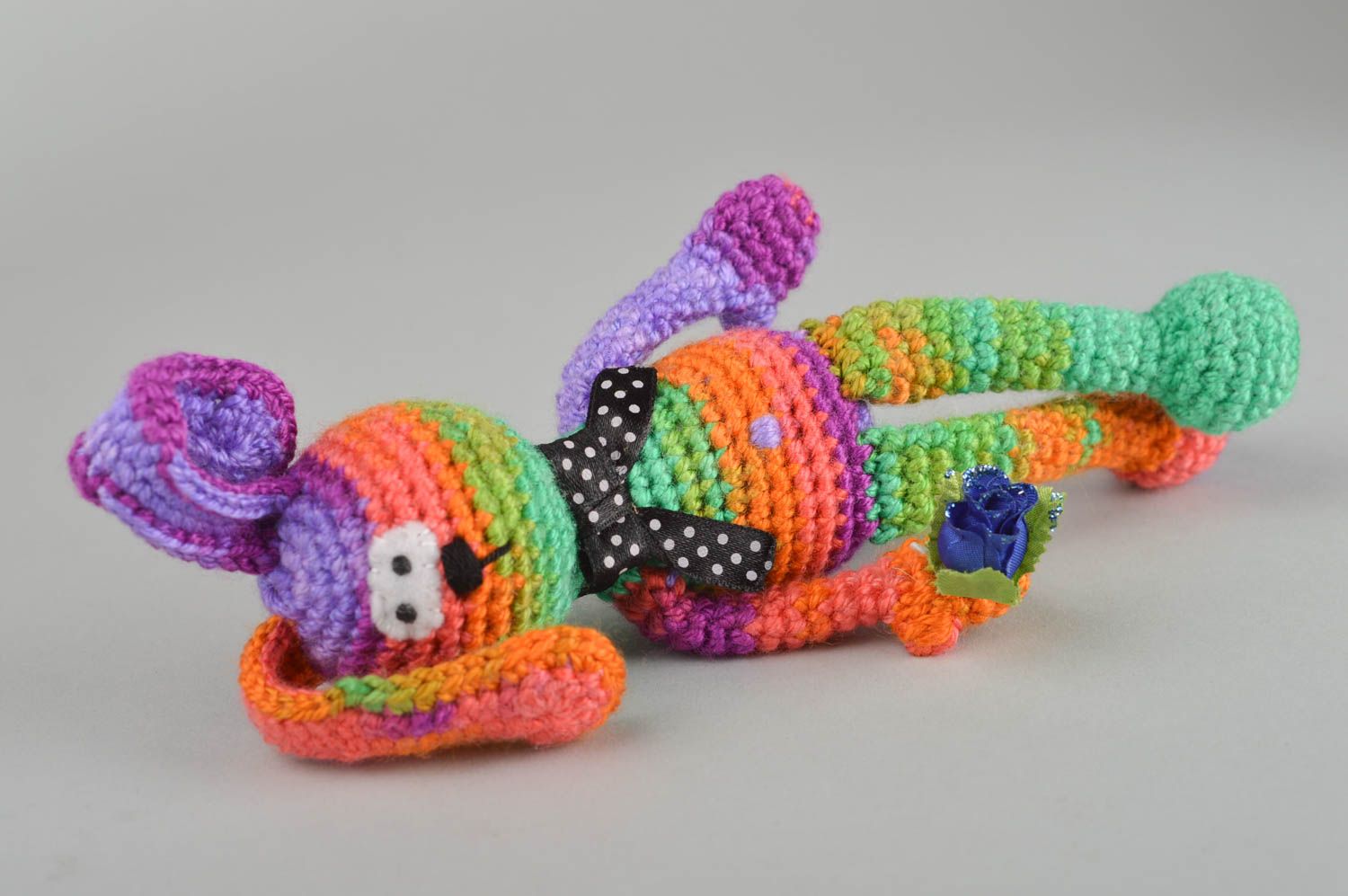 Handmade crochet toy animal toy rabbit toy classic toys gifts for children photo 5