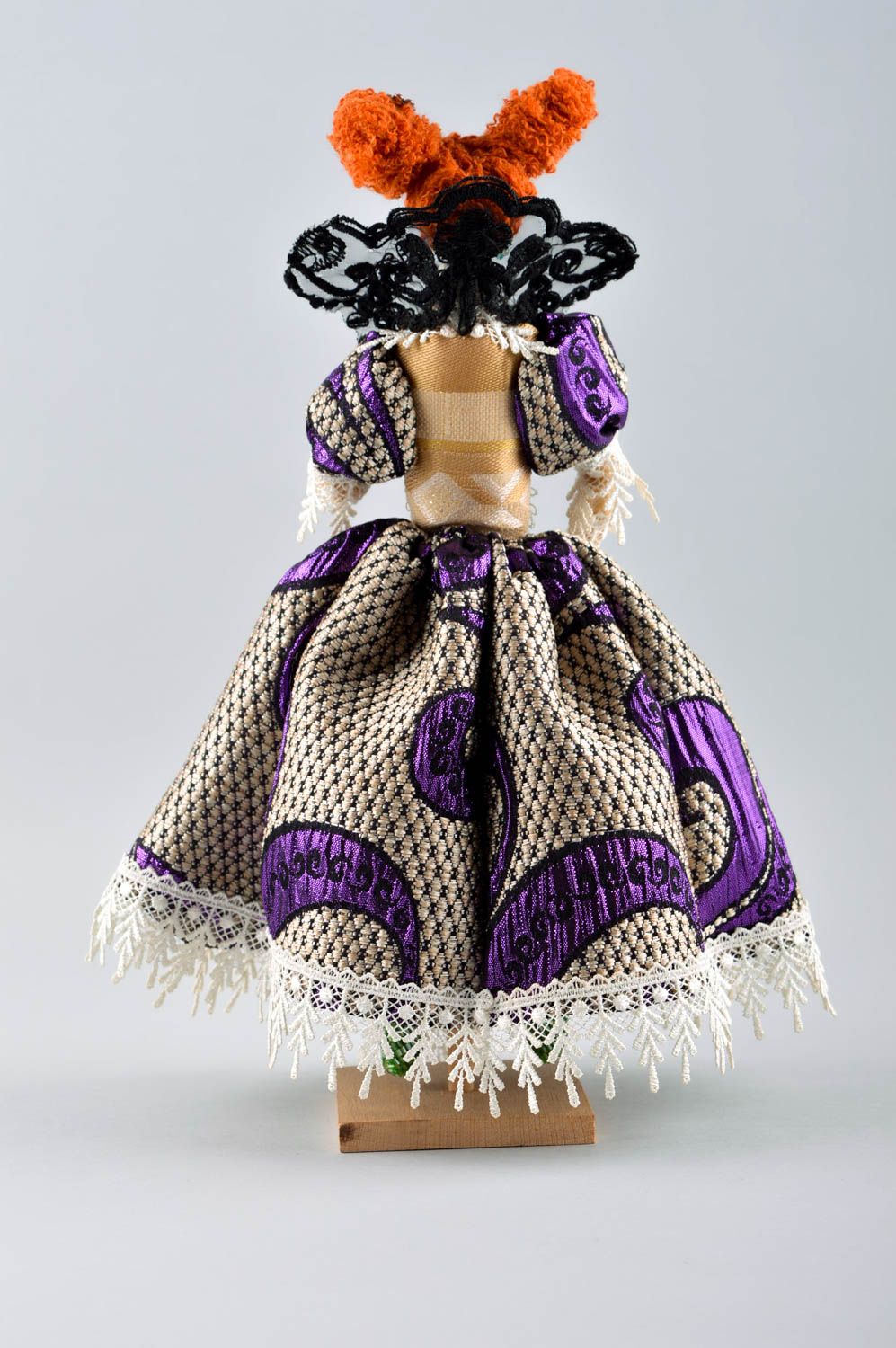 Авторская кукла игрушка ручной работы дизайнерская кукла в роскошном платье фото 4