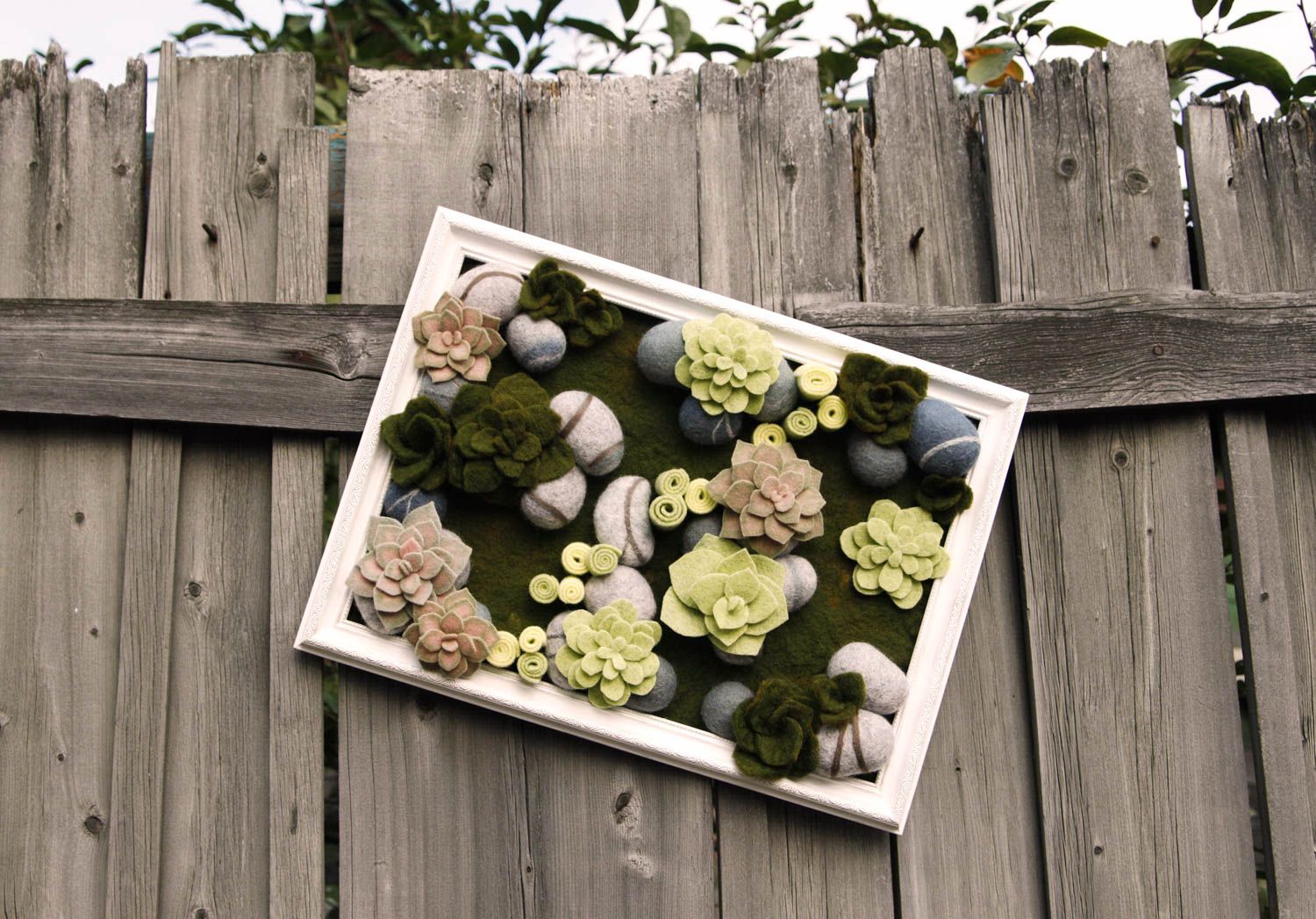 Panel para pared hecho a mano regalo original elemento decorativo con flores foto 1