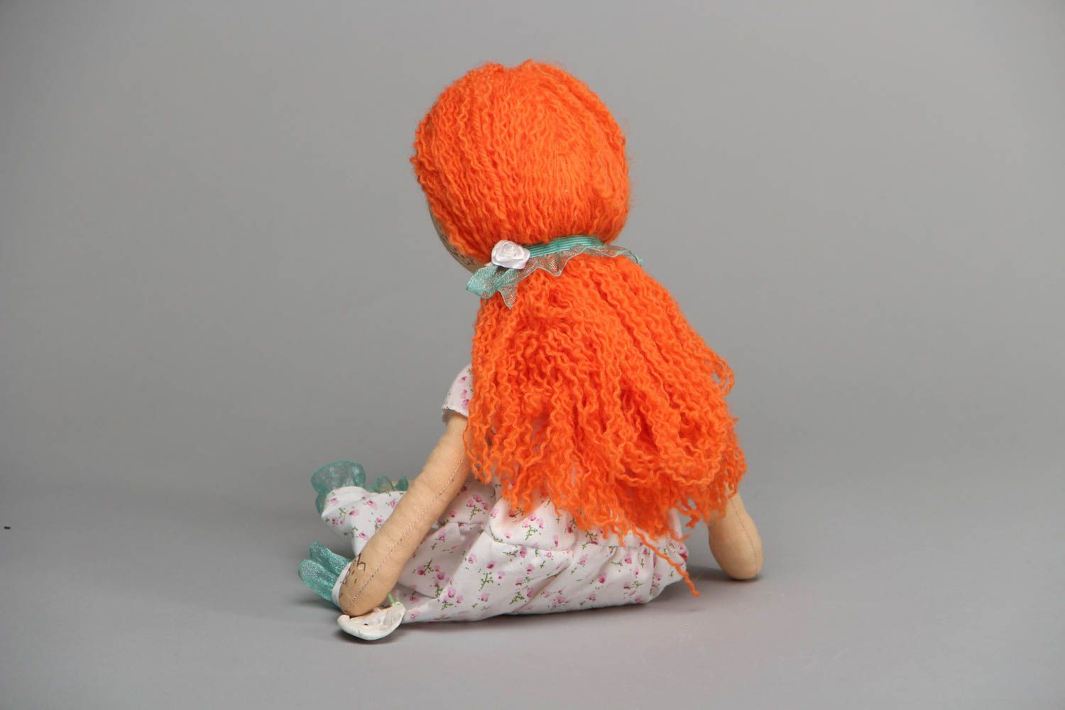 Coarse calico fabric doll photo 3