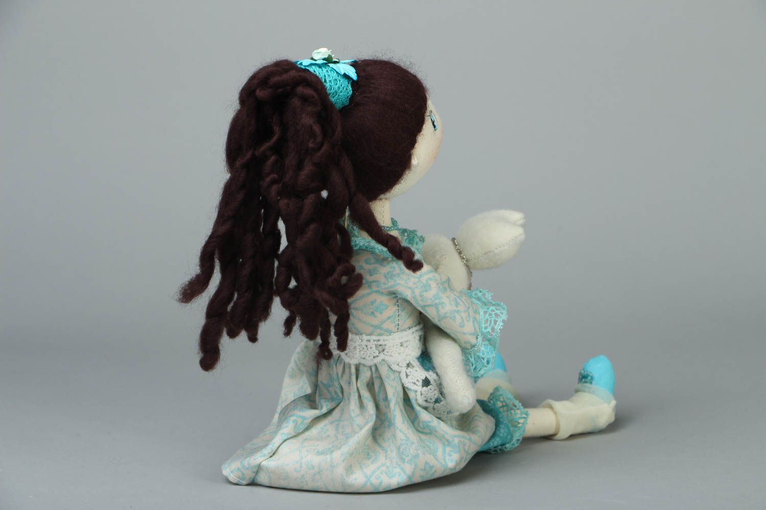 Текстильная кукла ручной работы фото 3