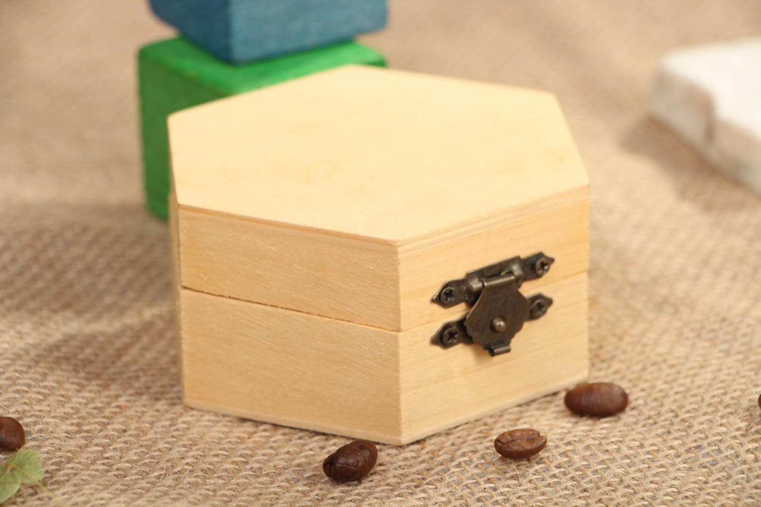 Wooden blank for jewelry box photo 5