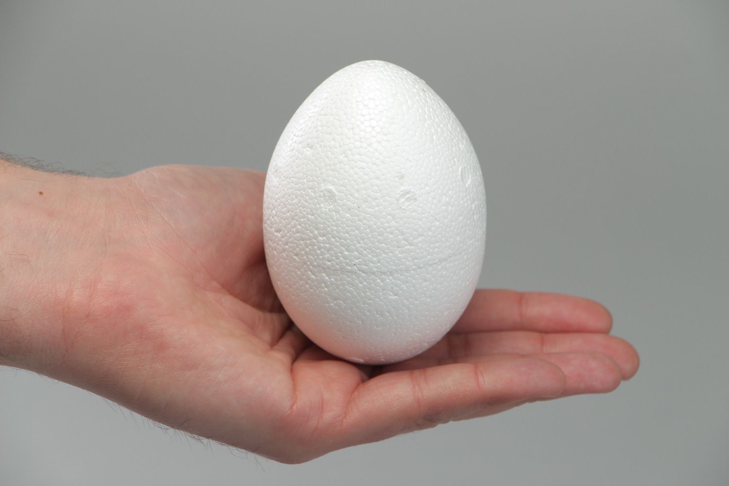 Handmade volume styrofoam craft blank for decoration in the shape of egg photo 3