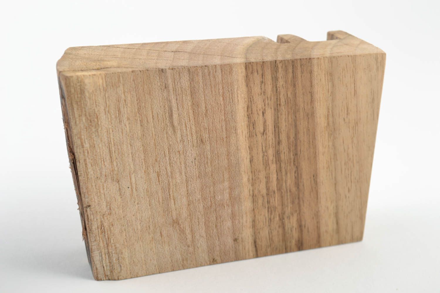 Holz Ständer für Handy Designer Halter in Braun lackiert modern handgemacht foto 4