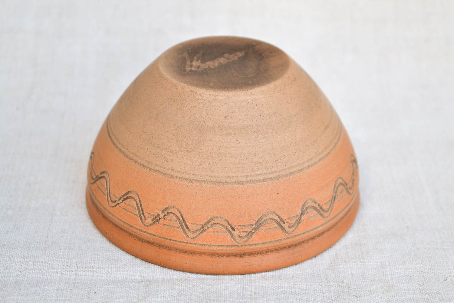 Unusual handmade ceramic bowl clay salad bowl  home ceramics small gifts photo 5