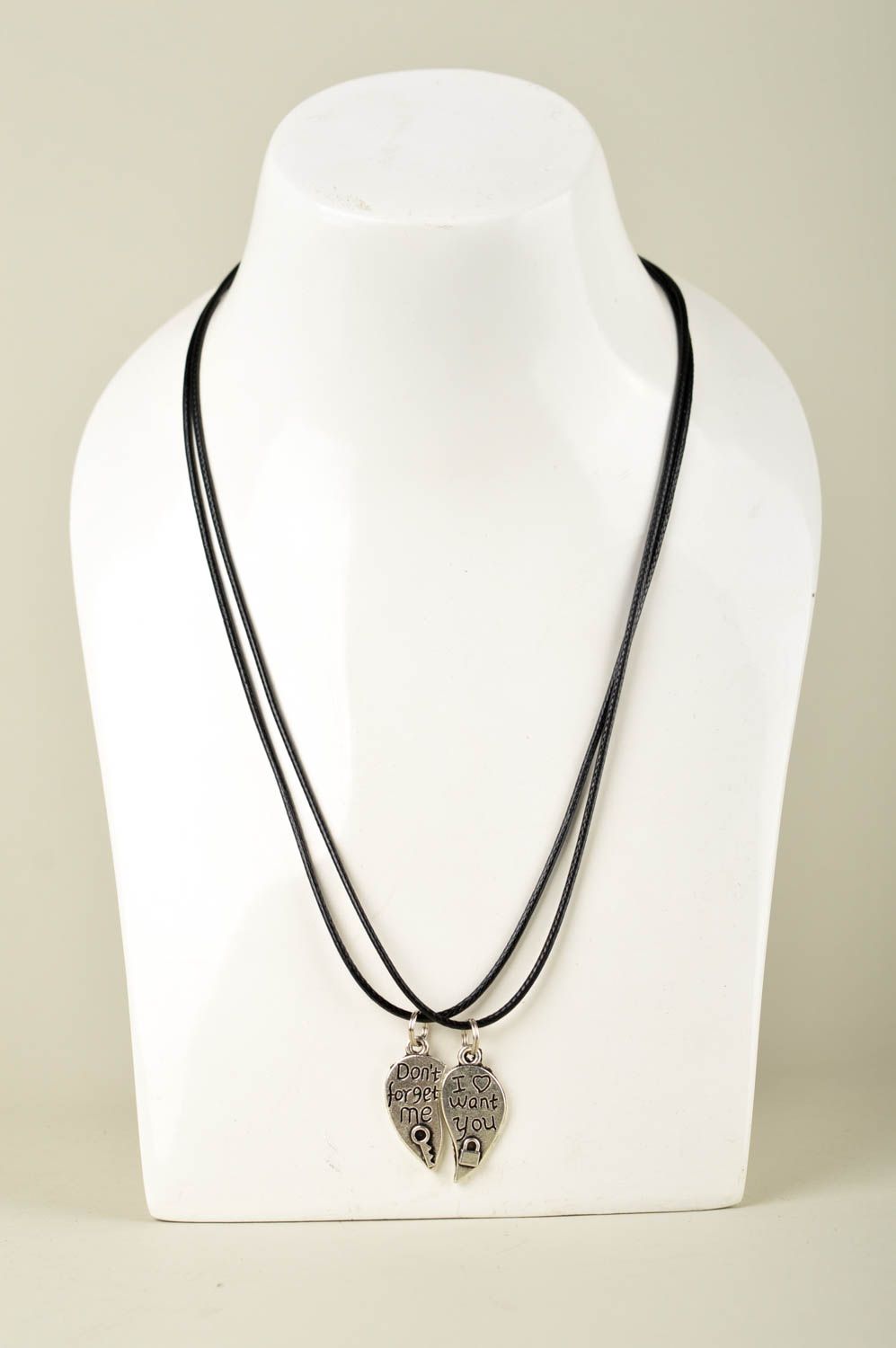 Handmade pendant necklaces hearts part metal pendant fashionable bijouterie  photo 1