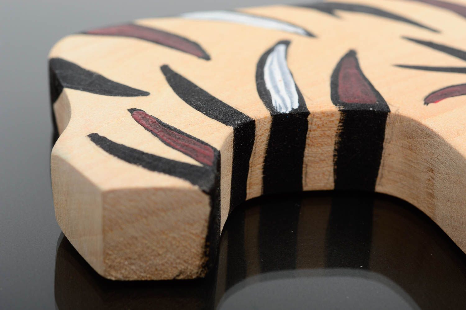 Handmade Zebra Spielzeug Geschenk für Kinder Holz Figur umweltfreudlich foto 4