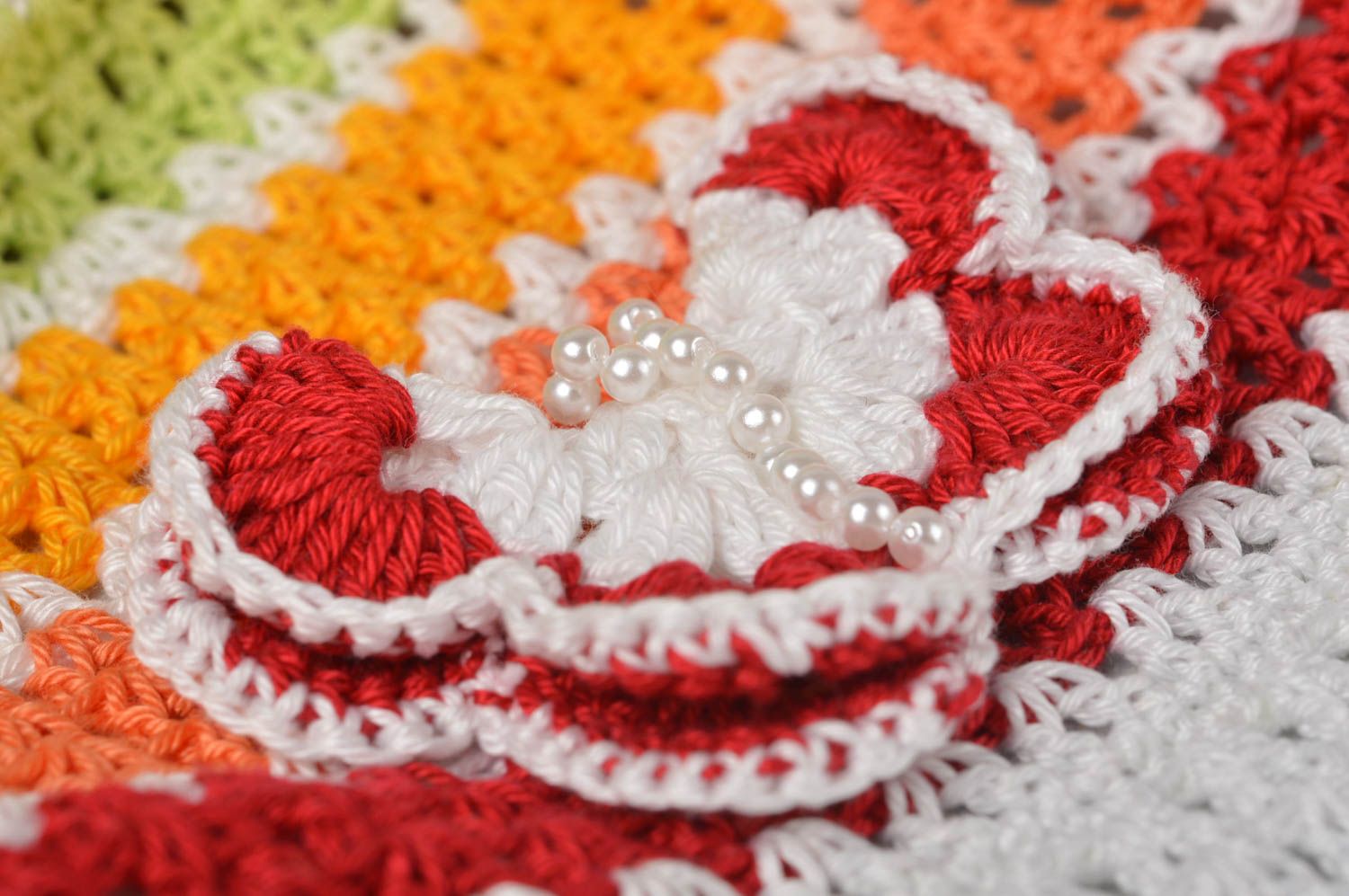 Sombrero tejido a crochet artesanal prenda para la cabeza accesorio para niña  foto 4