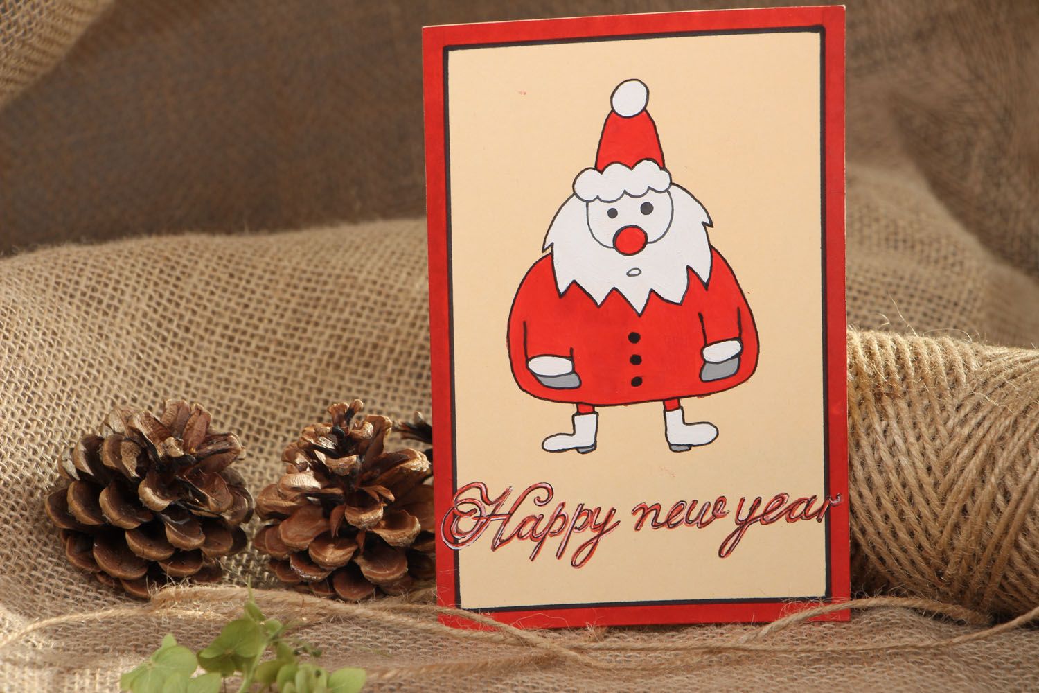Christmas greeting card Happy New Year photo 4