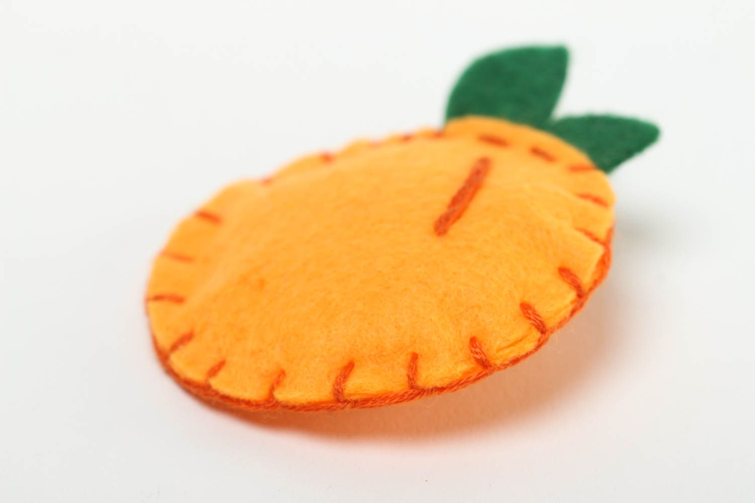 Magnet fruit Aimant déco fait main feutrine design mandarine Déco cuisine photo 2