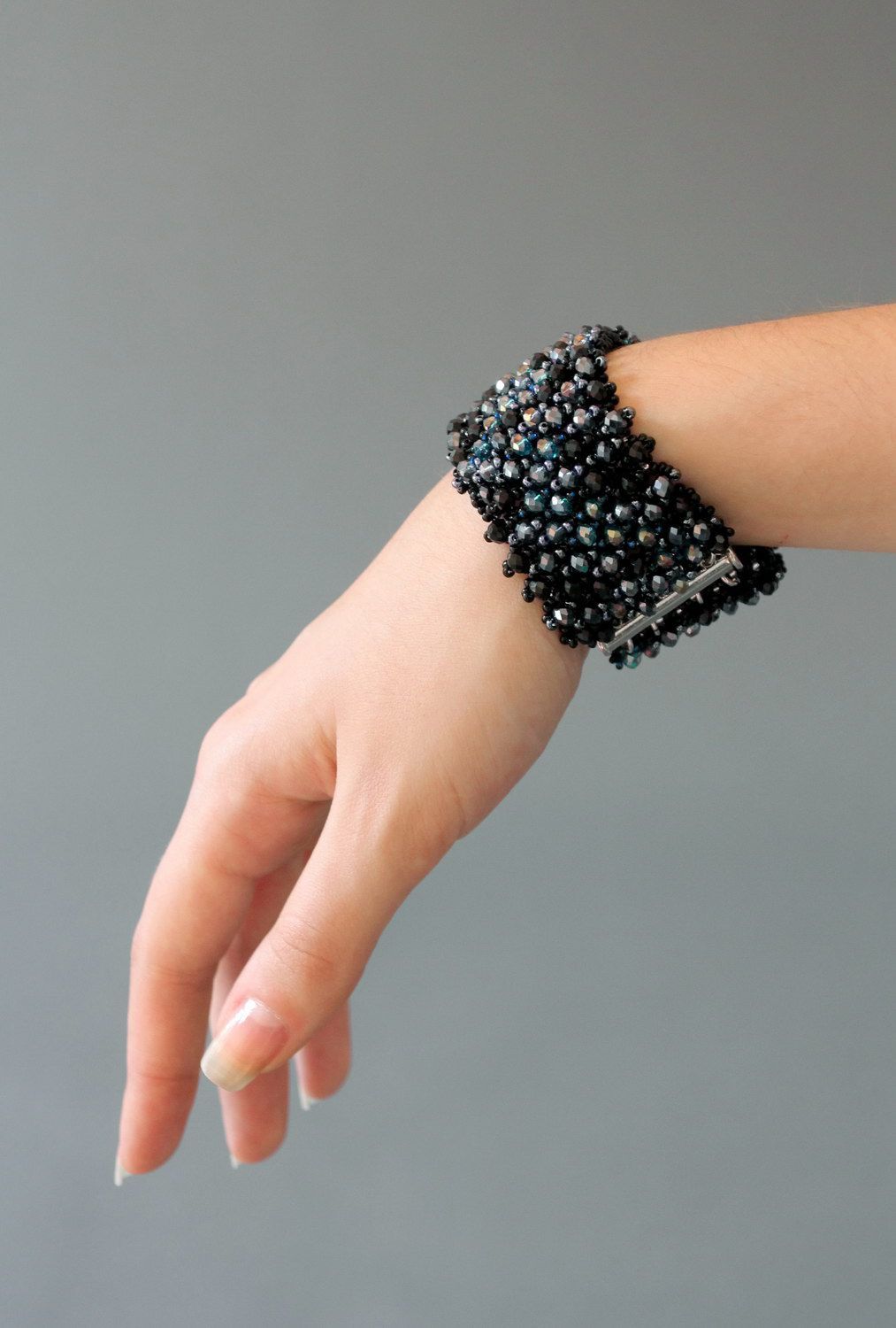 Bracelet made of Czech beads and glass, Swarovski stones Tales of Scheherazade photo 4