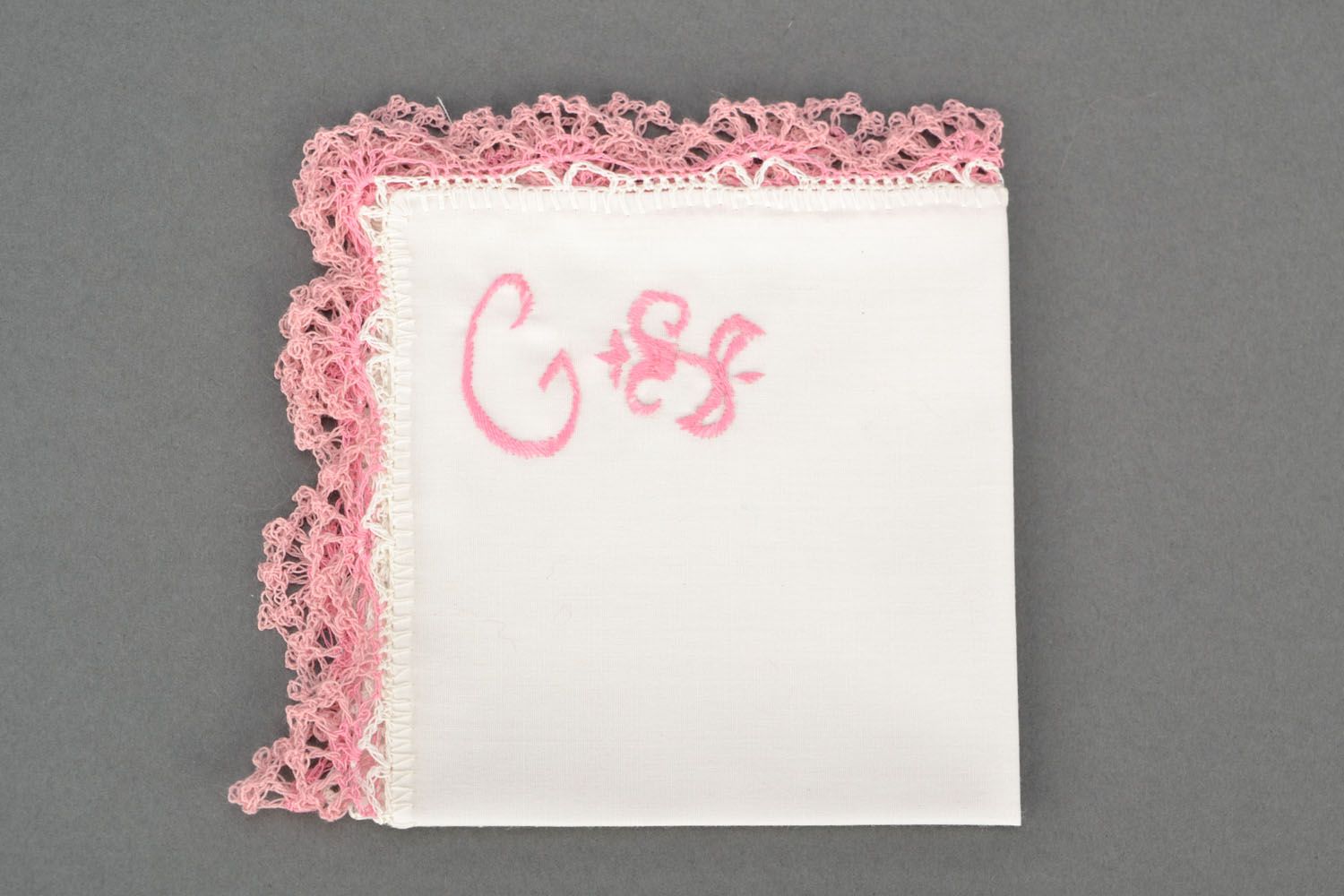 Mouchoir avec monogramme pour femme  photo 1