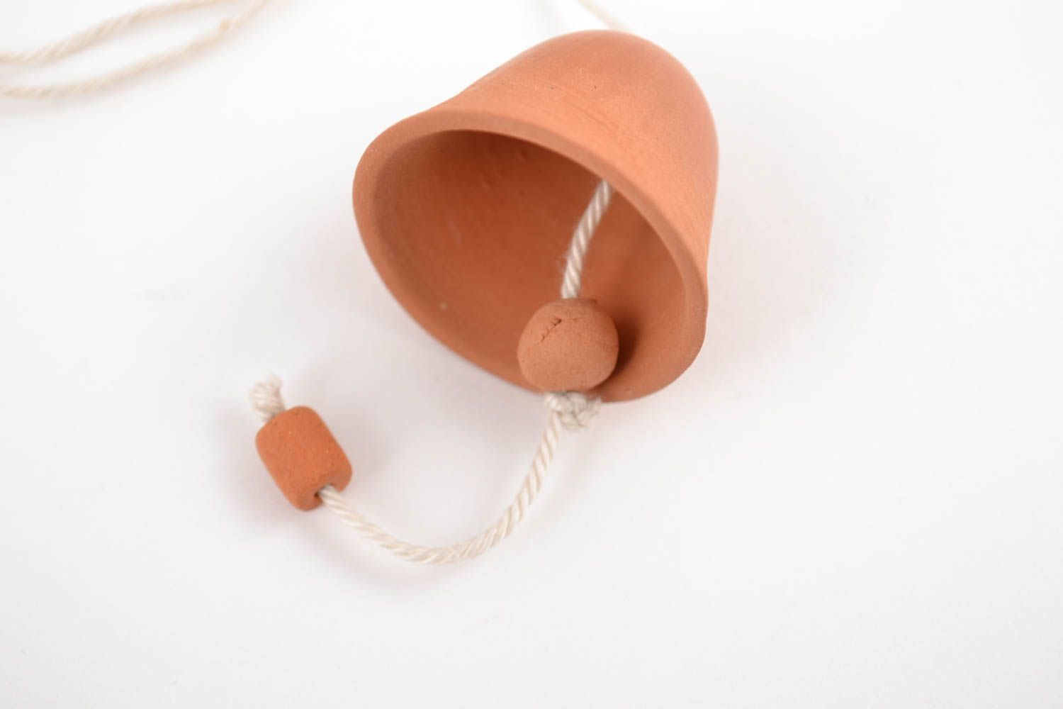 Handmade ethnic designer ceramic decorative hanging bells with horseshoe  photo 4