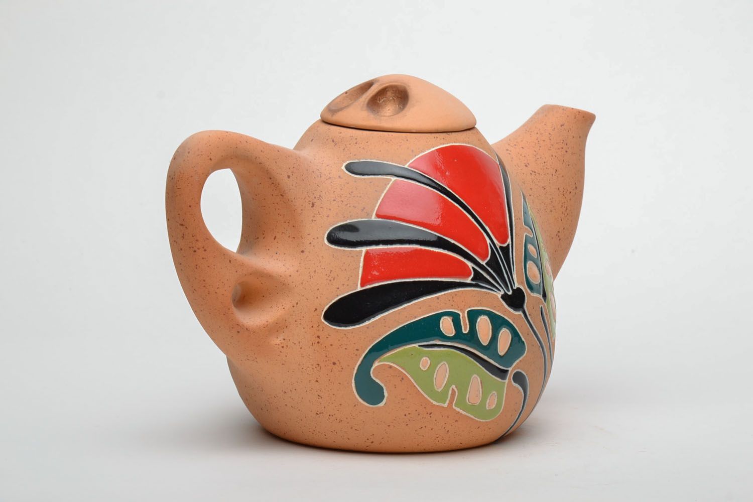 Homemade ceramic teapot photo 3