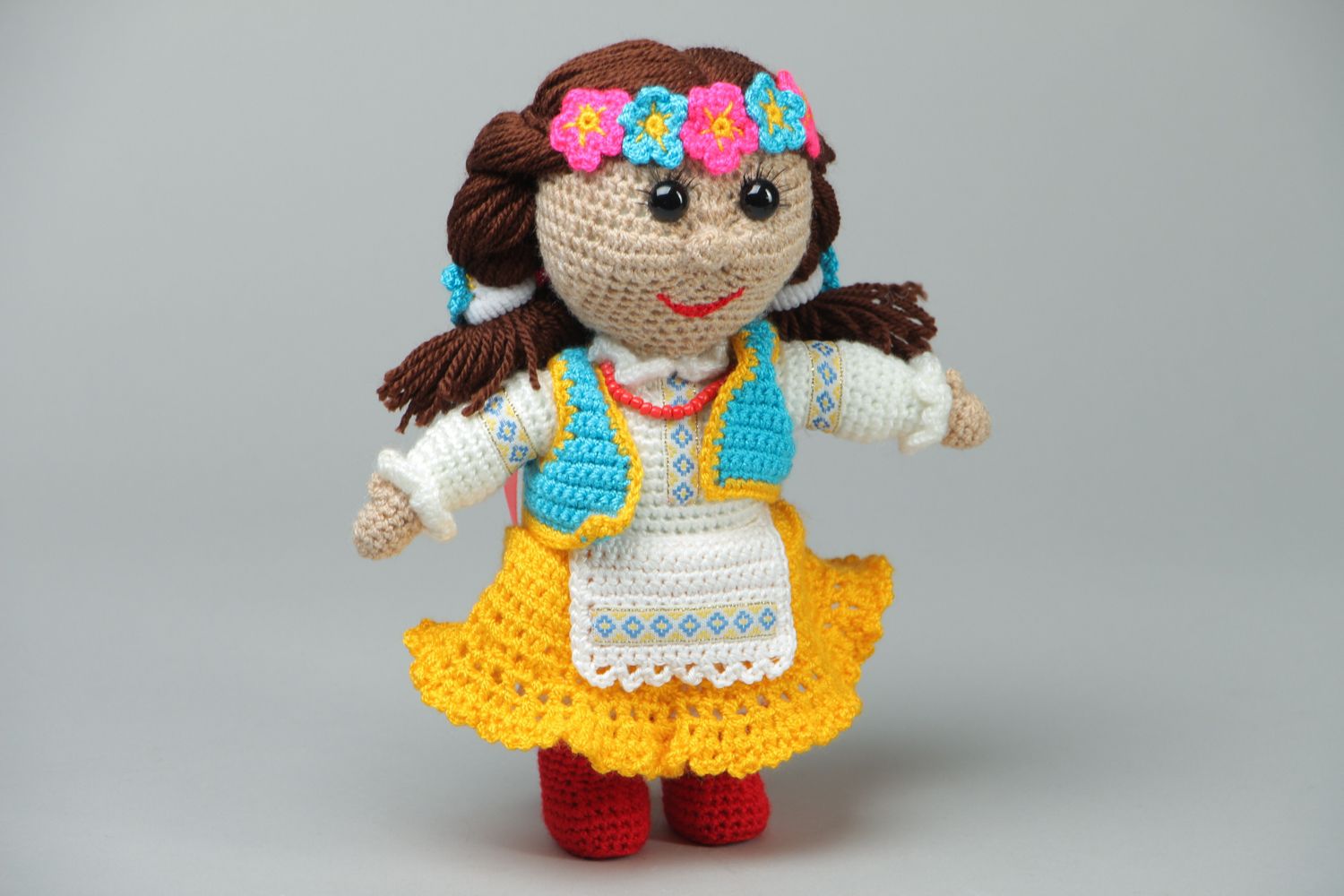 Handmade crochet soft doll photo 1