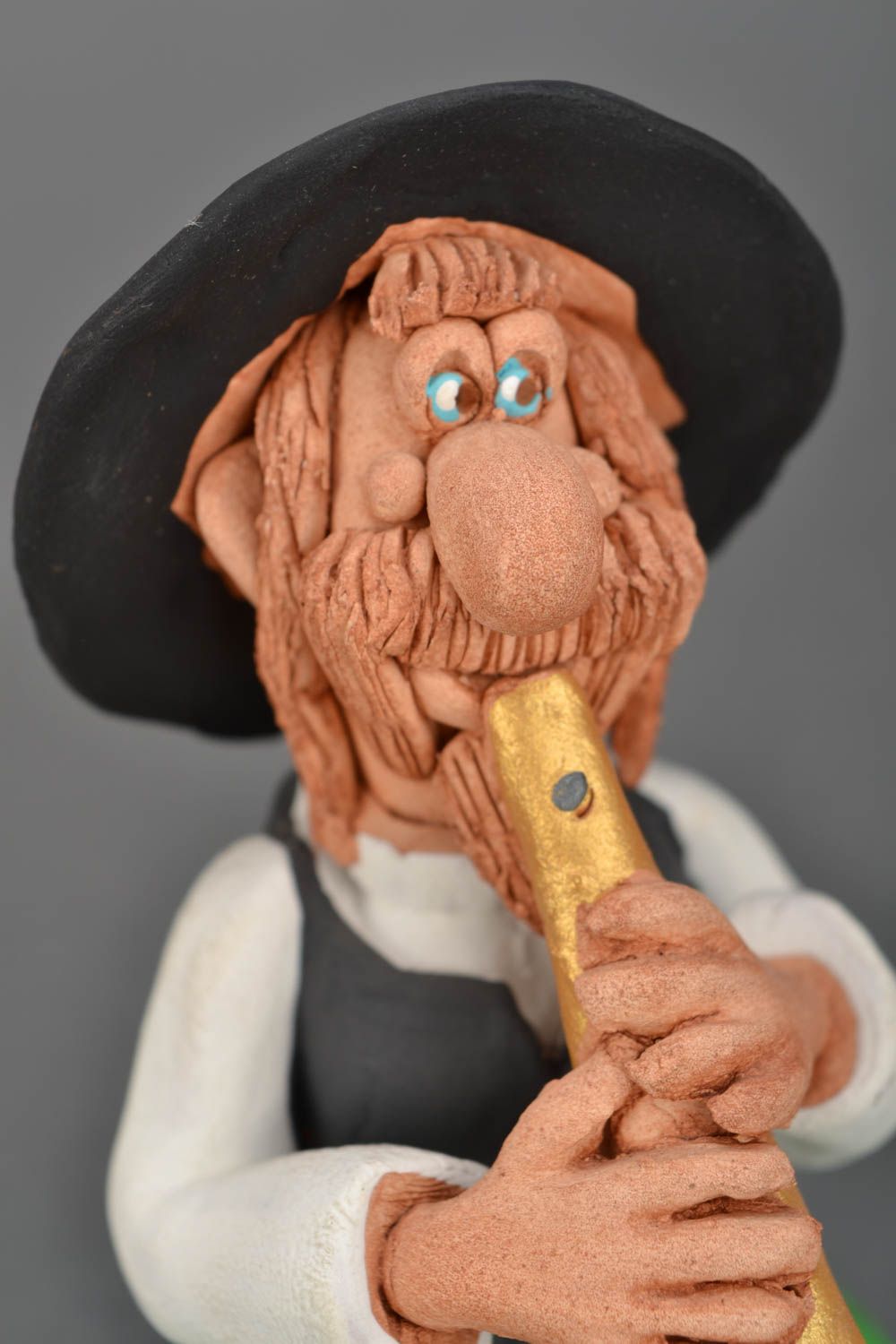 Designer ceramic figurine Jewish Musician photo 4