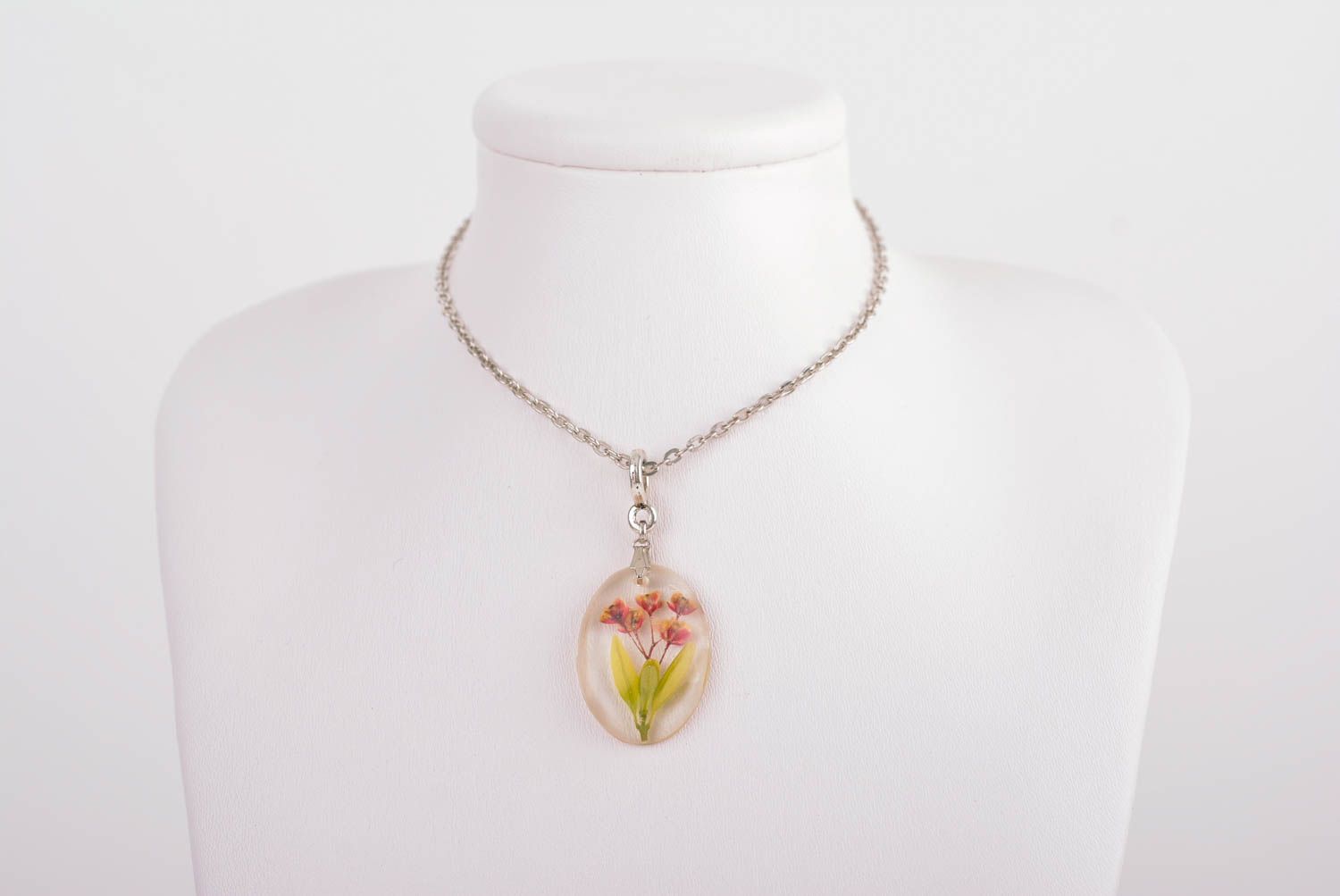 Handmade pendant unusual pendant for girls designer jewelry epoxy accessory photo 3