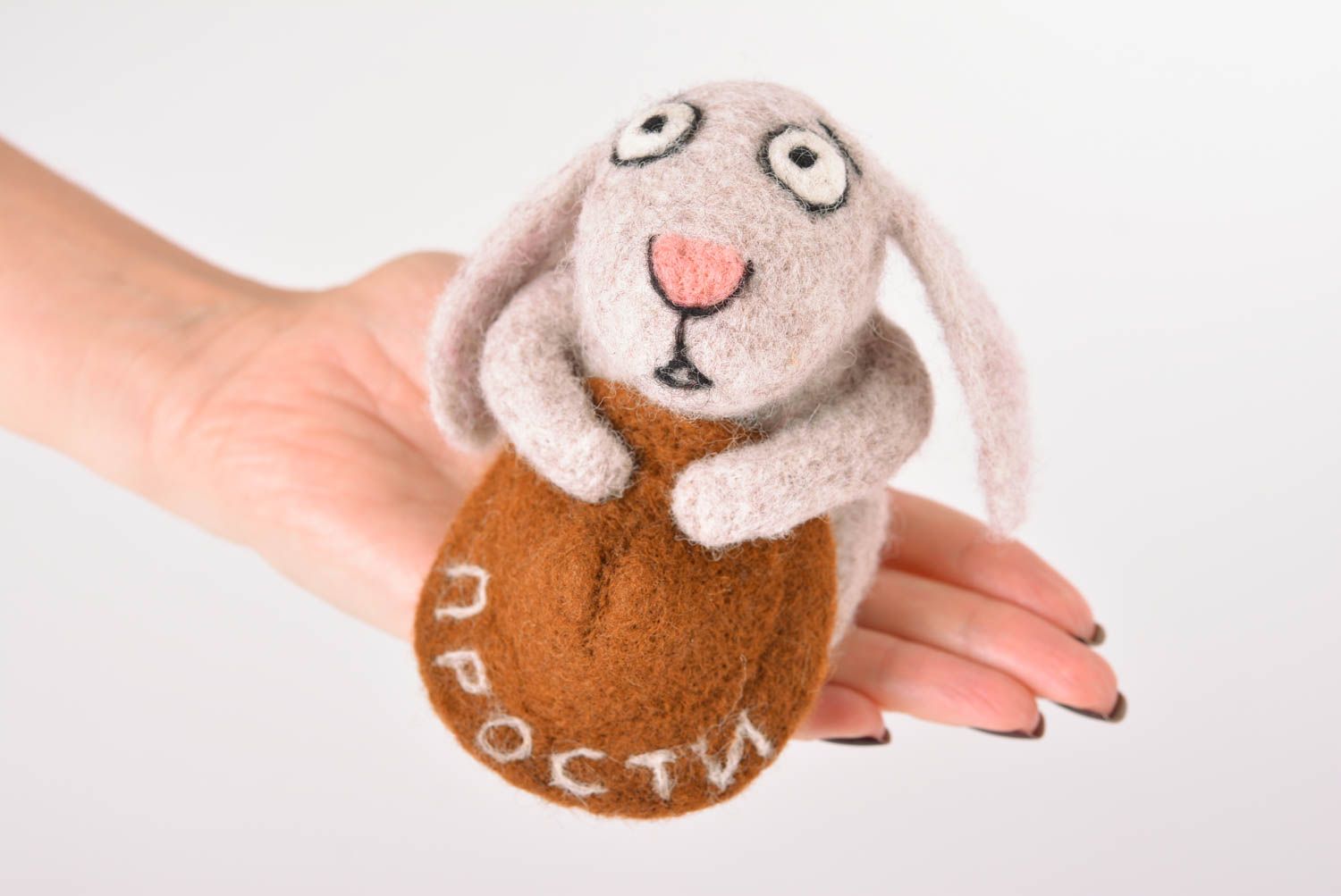 Handmade toy woolen toy for children unusual gift for baby designer toy photo 3