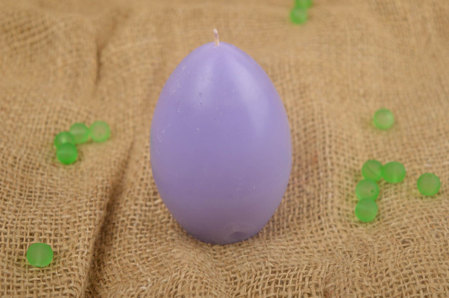 Homemade paraffin candle Easter decor table decorating ideas holiday candle photo 1