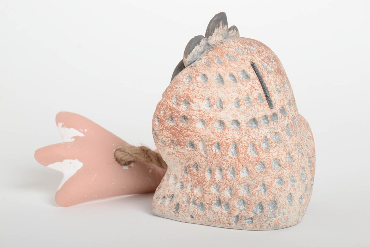 Handmade keramik Spardose Eule für Hasu Deko Geschenk für Kinder lustig bunt foto 5