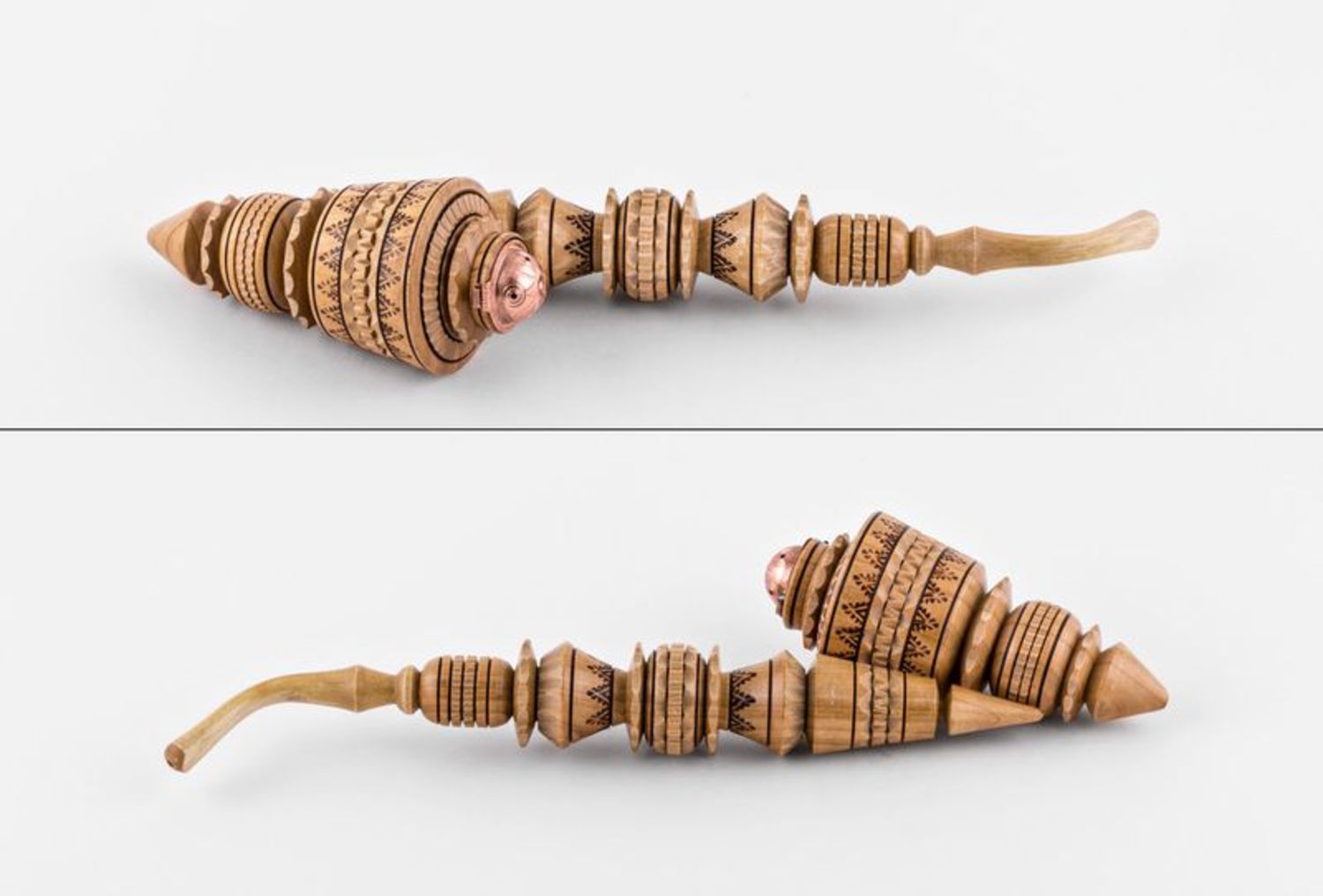 Pipa decorativa fatta a mano Pipa di legno Oggetti da collezione Pipa da uomo
 foto 4