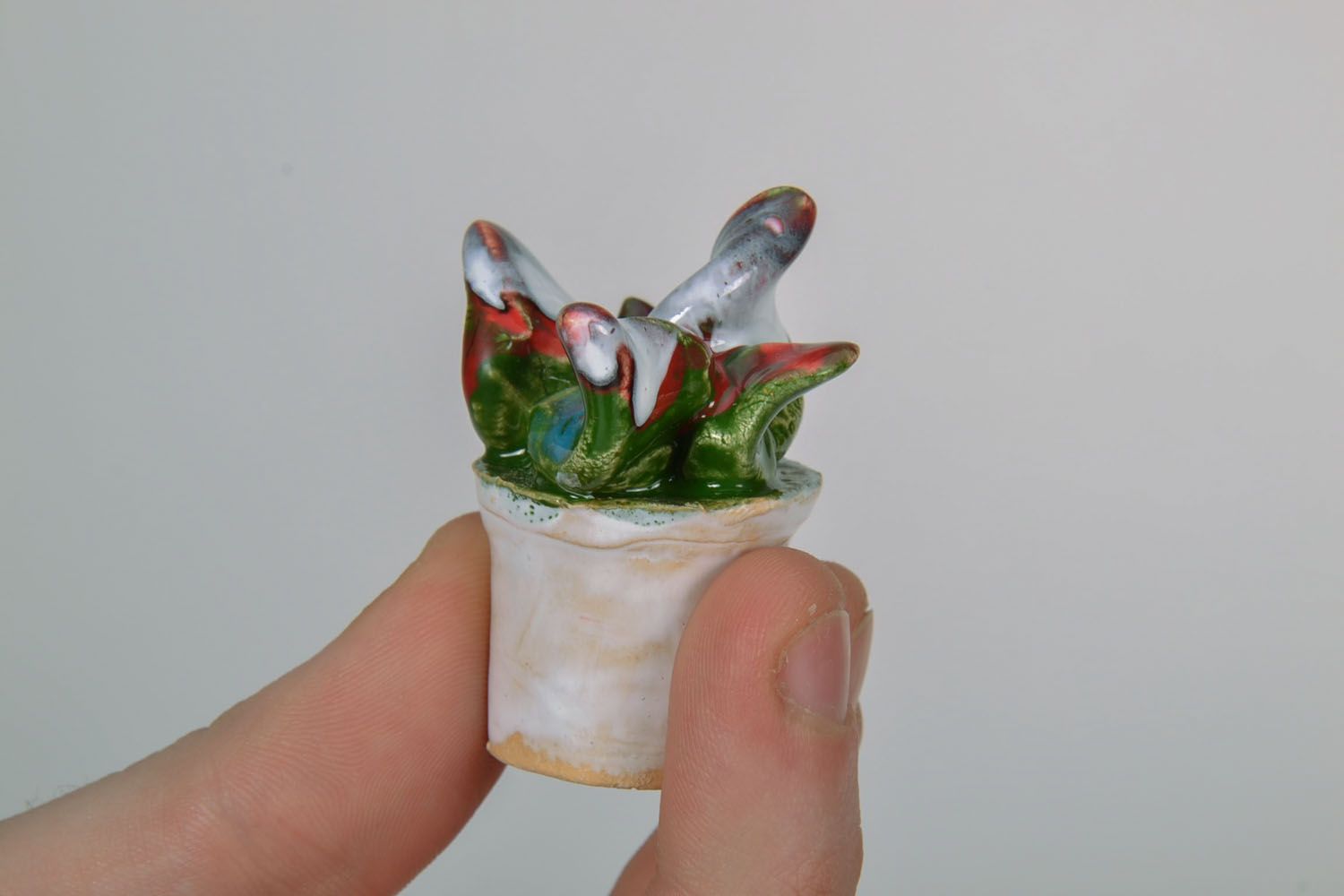 Figurine céramique faite main Plante d'intérieur  photo 2