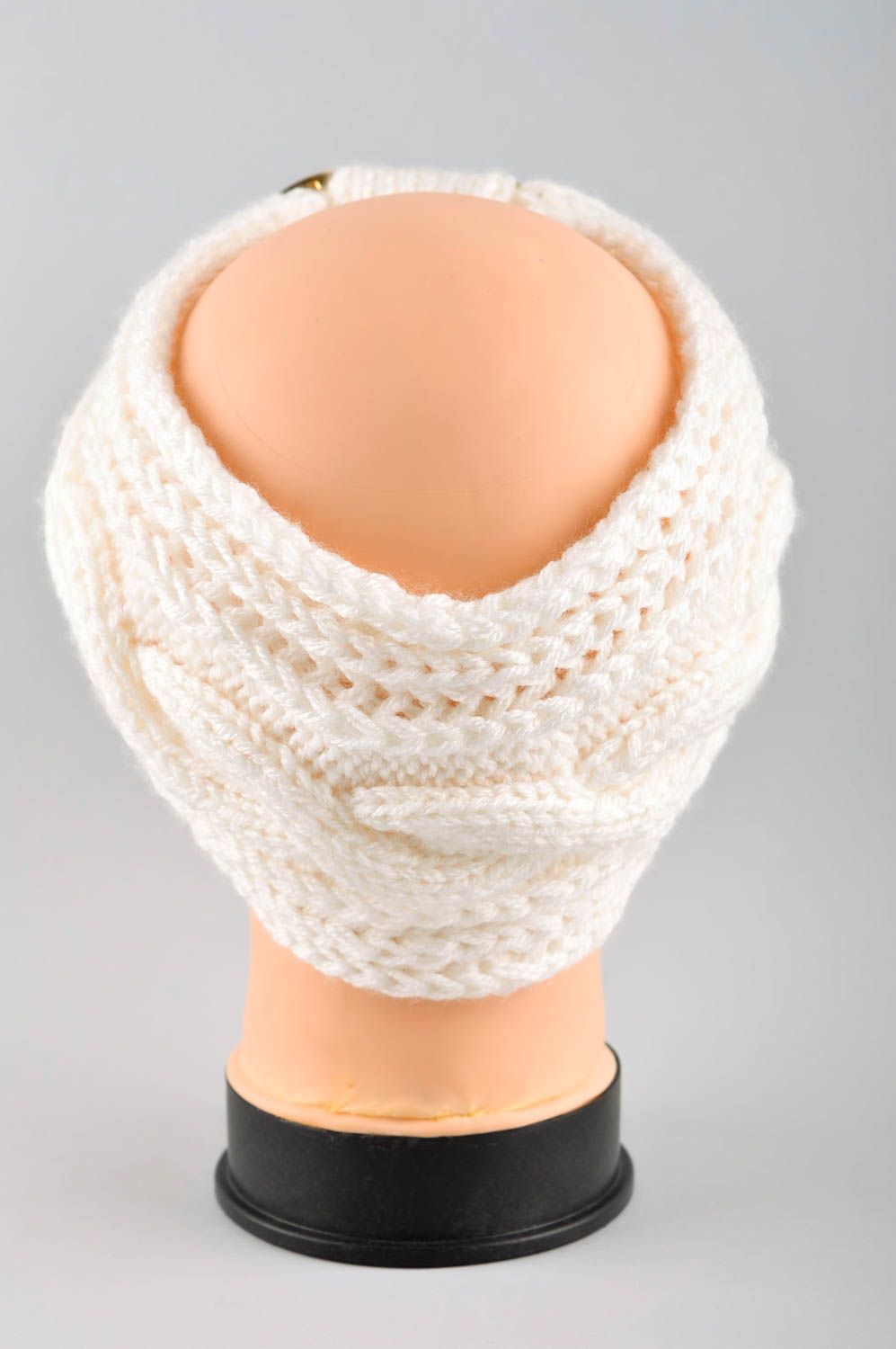 Handmade festive headband knitted stylish turban accessory in Eastern style photo 4