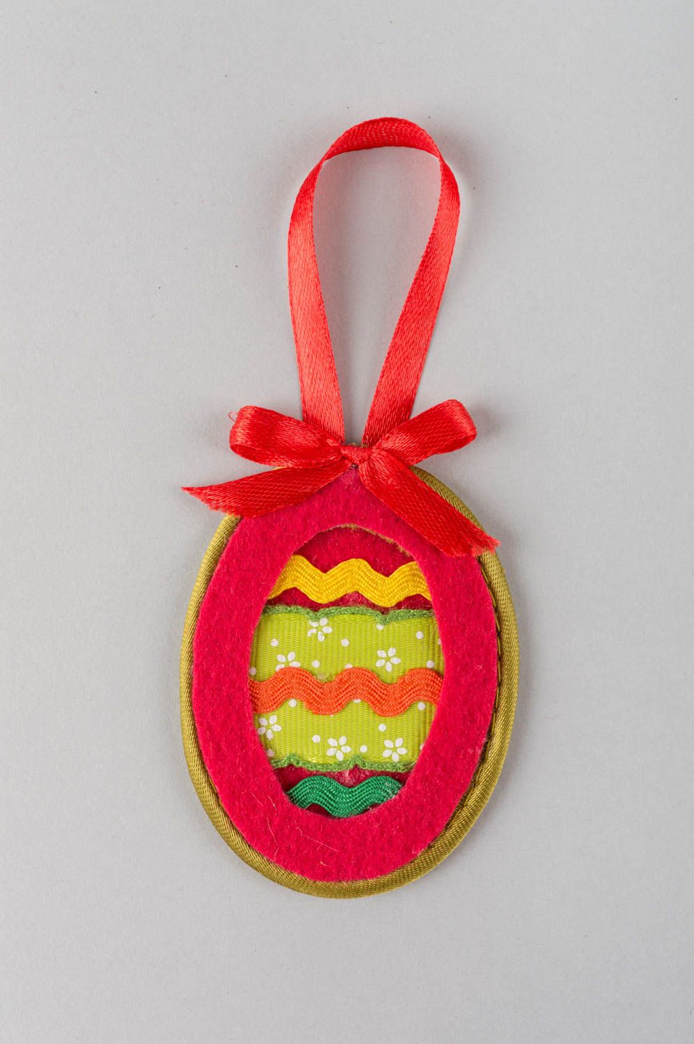 Oeuf de Pâques fait main Suspension décorative en tissu jolie Décoration maison photo 2