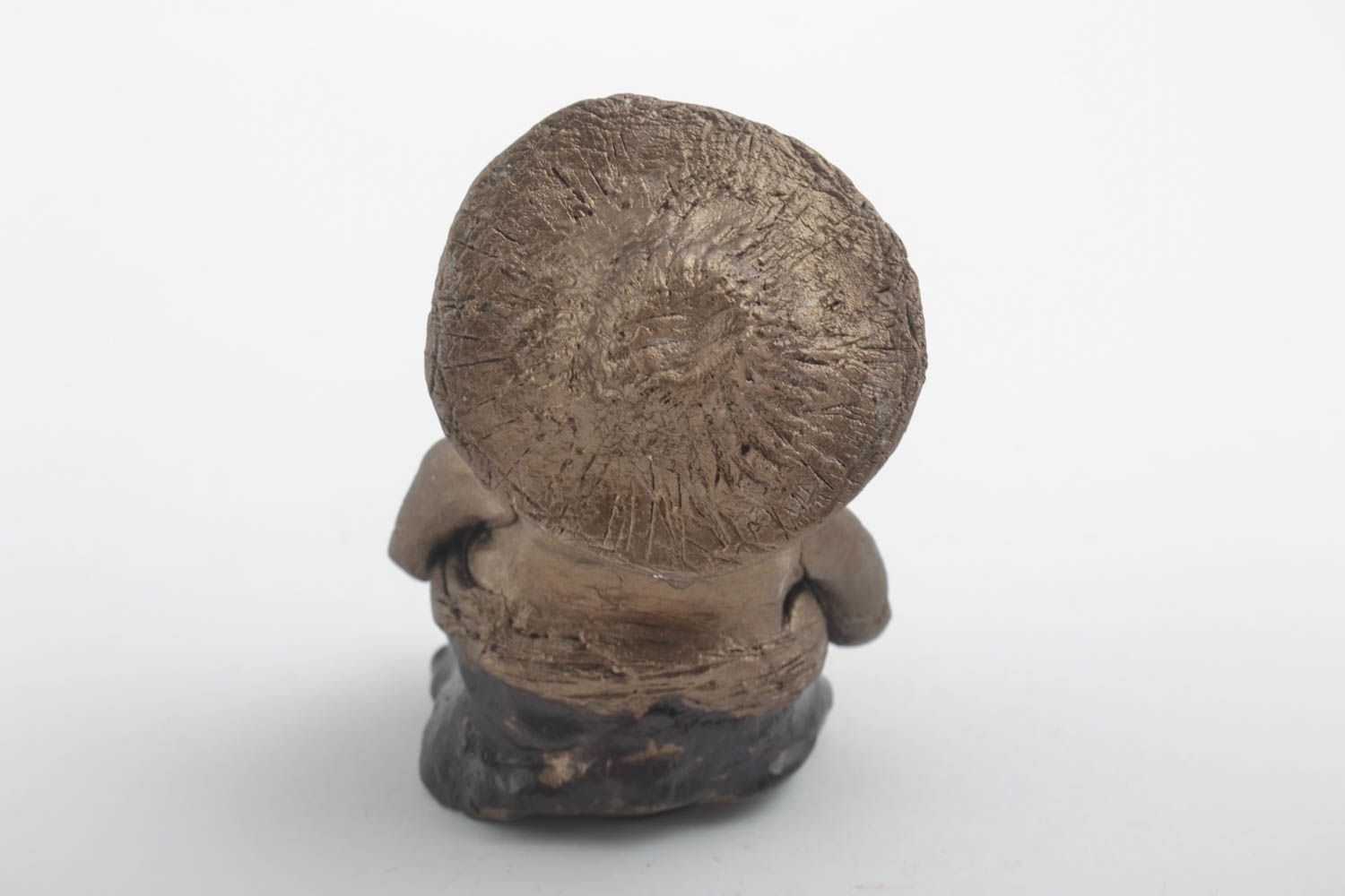 Figurine originale fait main Petite statuette homme en argile Déco intérieur photo 3