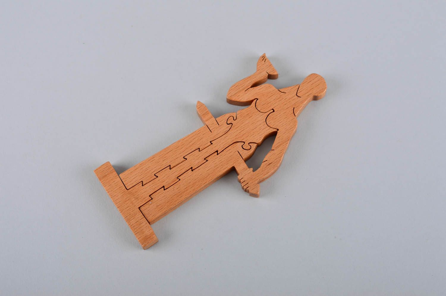 Пазлы для детей ручной работы игра пазлы деревянная детская игрушка Человек фото 4