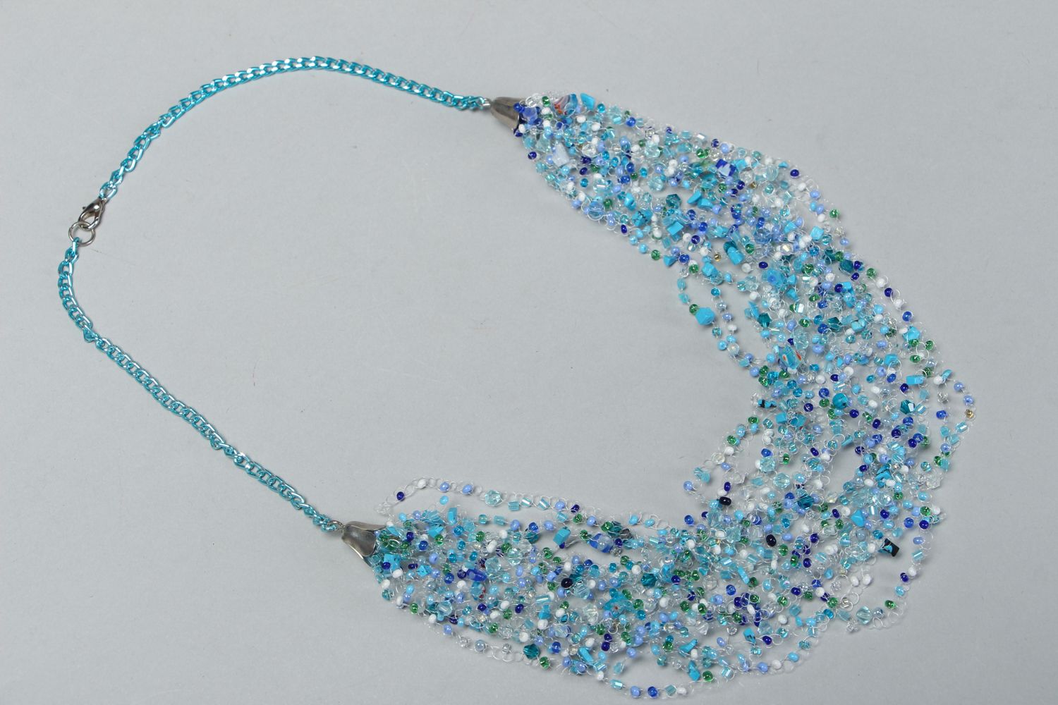 Multi-row beaded necklace photo 1
