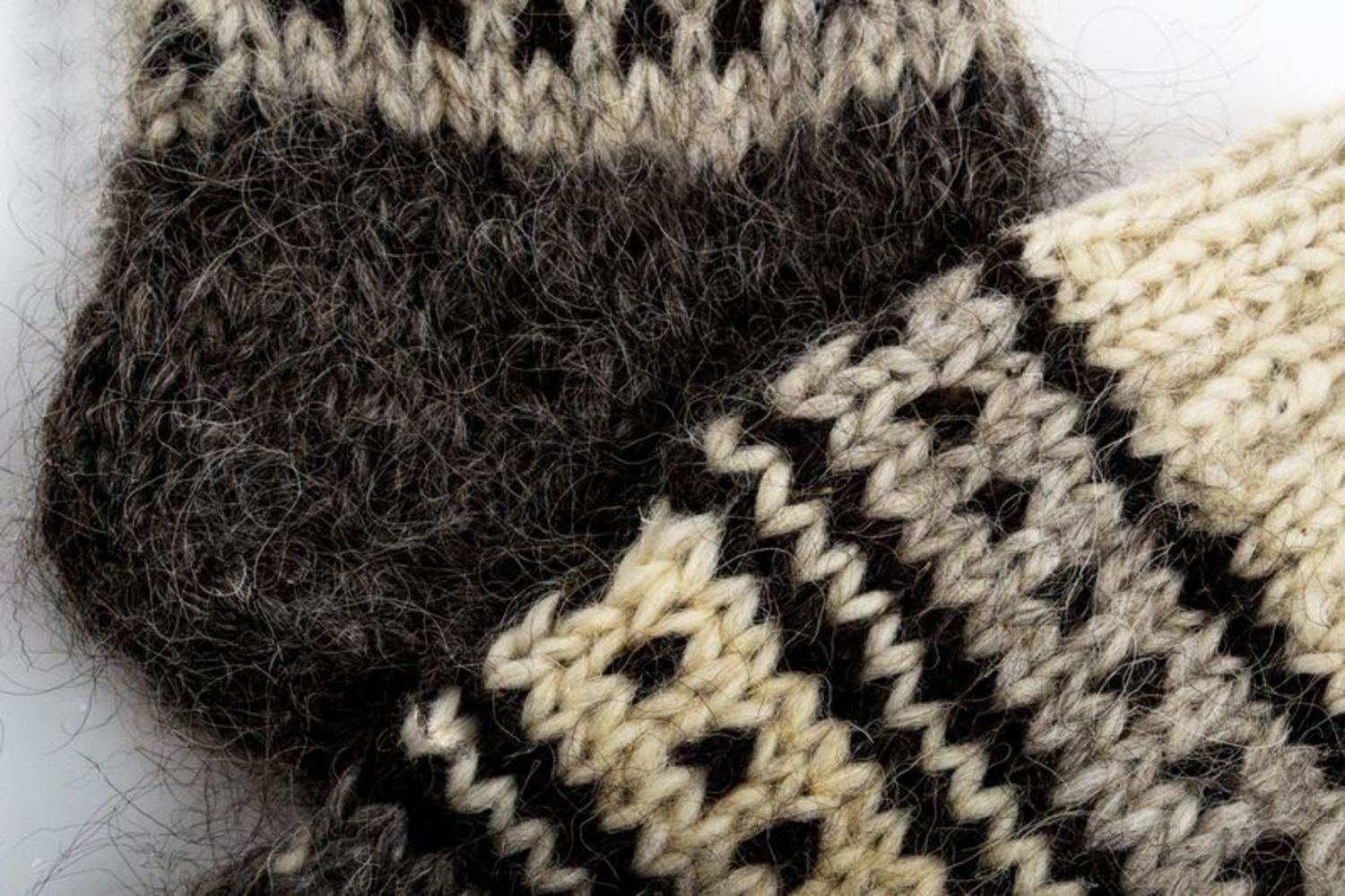 Chaussettes tricotées de laine photo 3