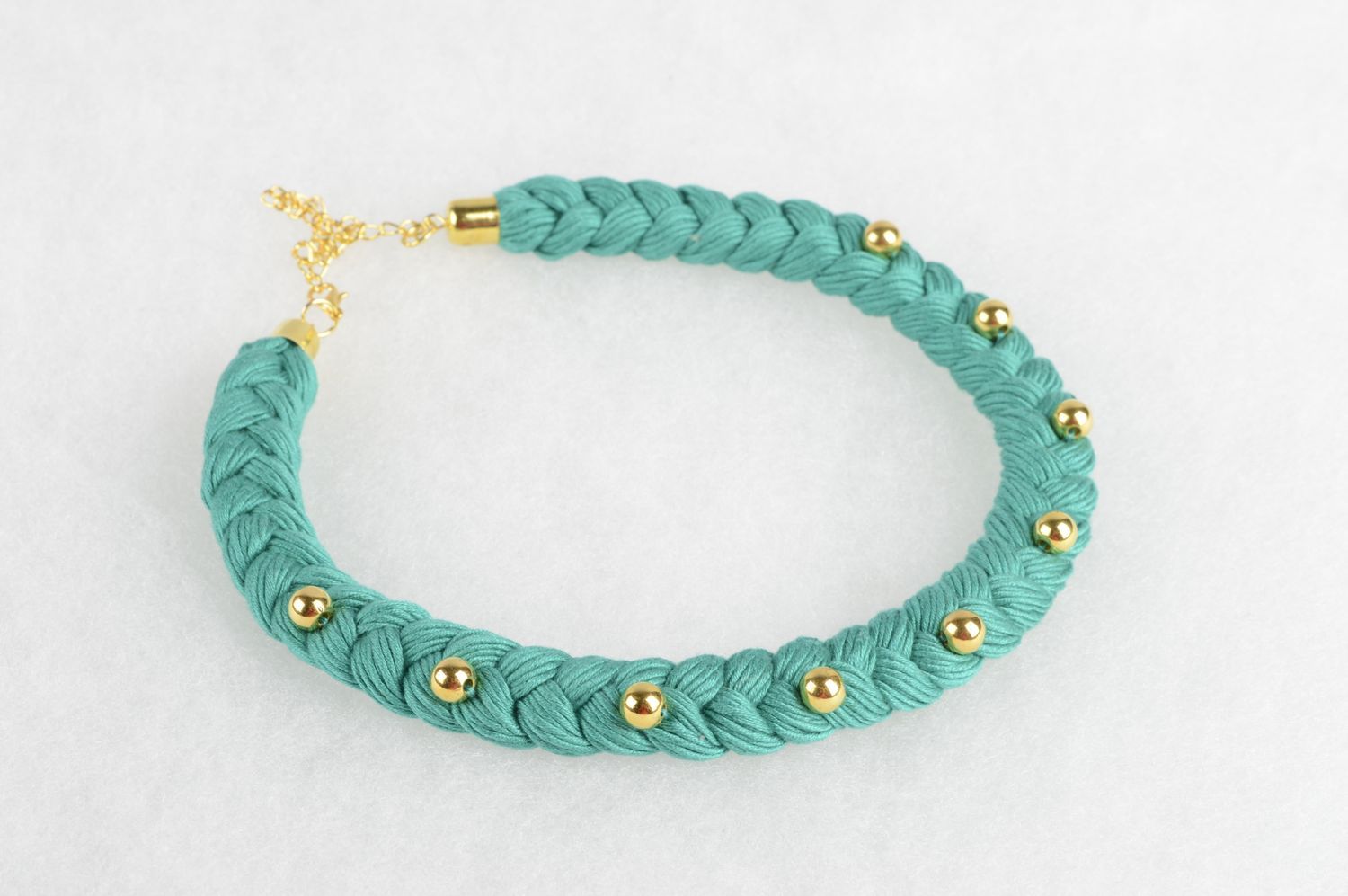 Handmade tender accessory designer stylish jewelry beautiful mint necklace photo 5